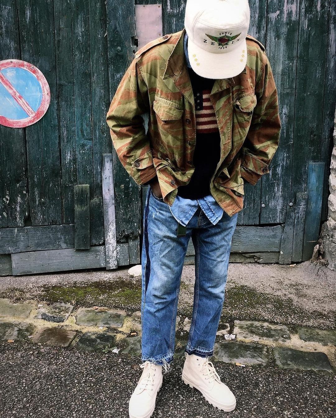 Vintage 50s East German NVA Blumentarn Camouflage Jacket Over Shirt Size US M / EU 48-50 / 2 - 7 Thumbnail