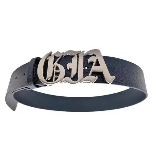Hypebeast × Indigo × Japanese Brand Belts Y2K Vintage Letter Belt Unisex Size ONE SIZE - 2 Thumbnail