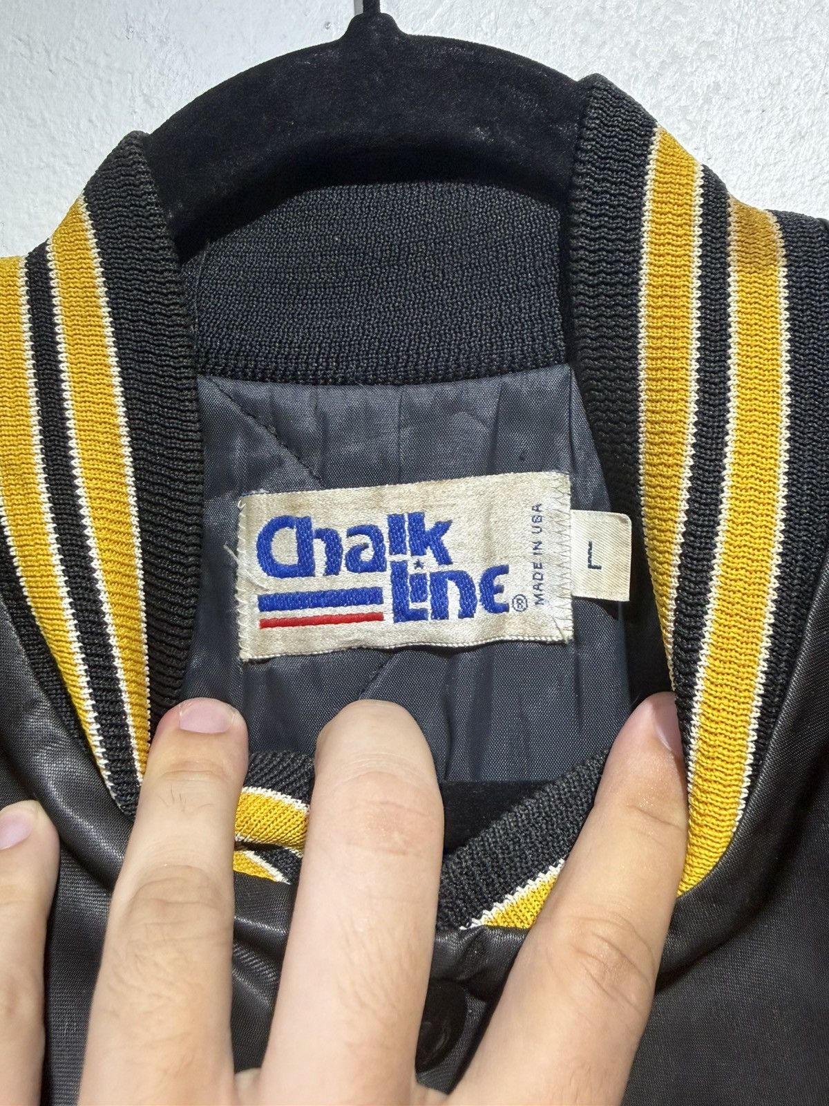 Chalk Line Vintage 90s Pittsburgh Penguins Satin Bomber Jacket Size US L / EU 52-54 / 3 - 3 Thumbnail