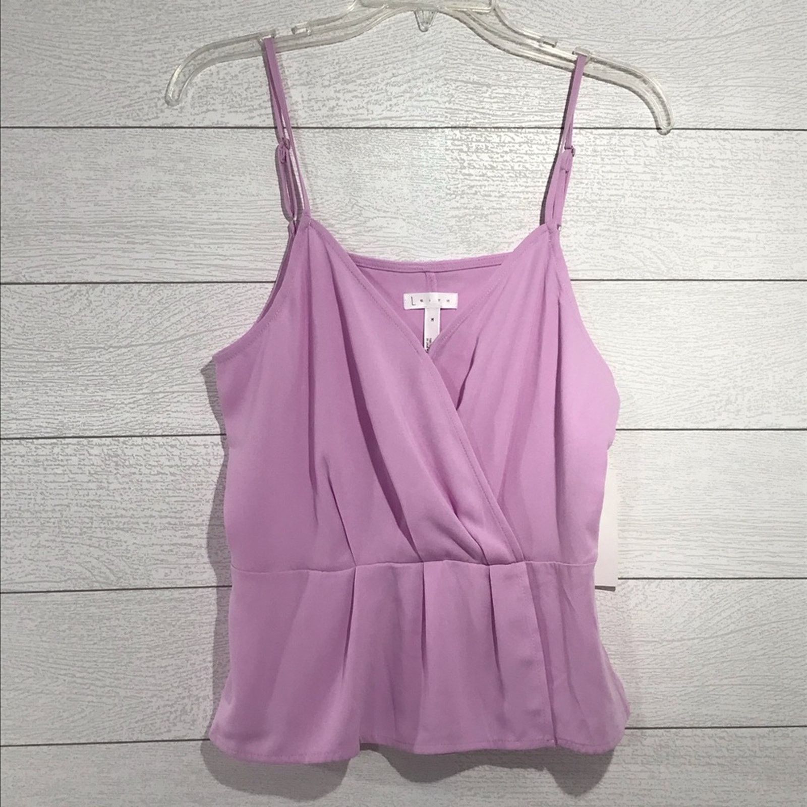 Other Leith Lavender Faux Wrap Camisole Top Medium NWT Size M / US 6-8 / IT 42-44 - 1 Thumbnail