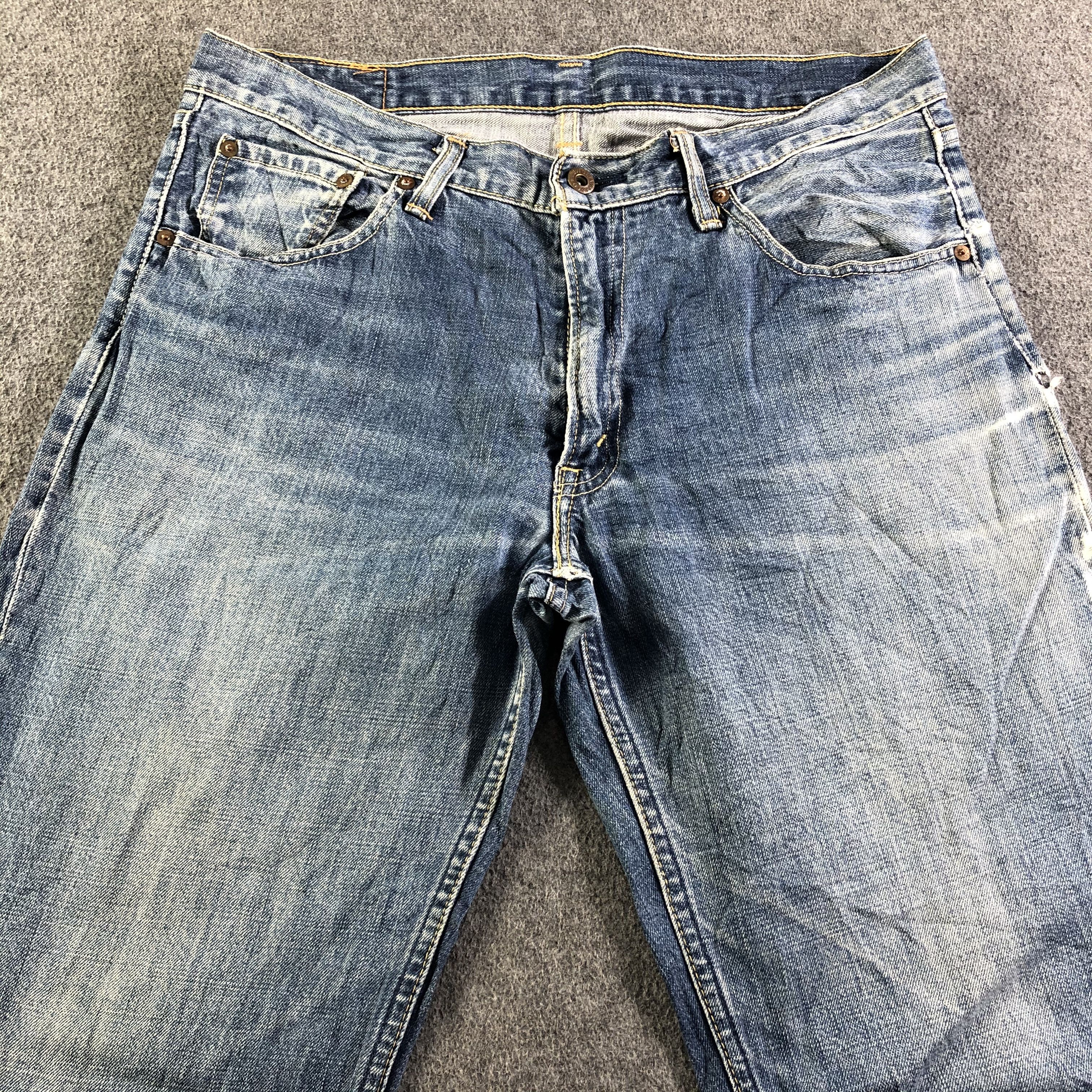 Levi's Vintage Blue Wash Levis 502 Jeans-J3970 Size US 35 - 3 Thumbnail