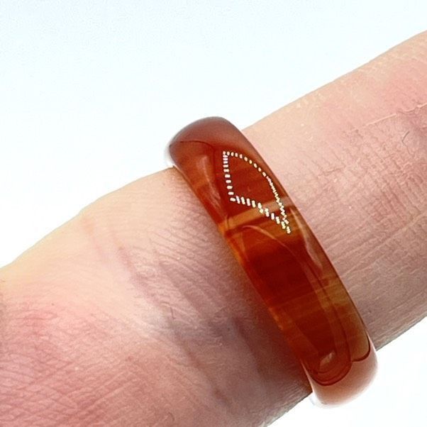 Other Carnelian crystal stone ring size 7.5 healing all stone no m Size ONE SIZE - 1 Thumbnail