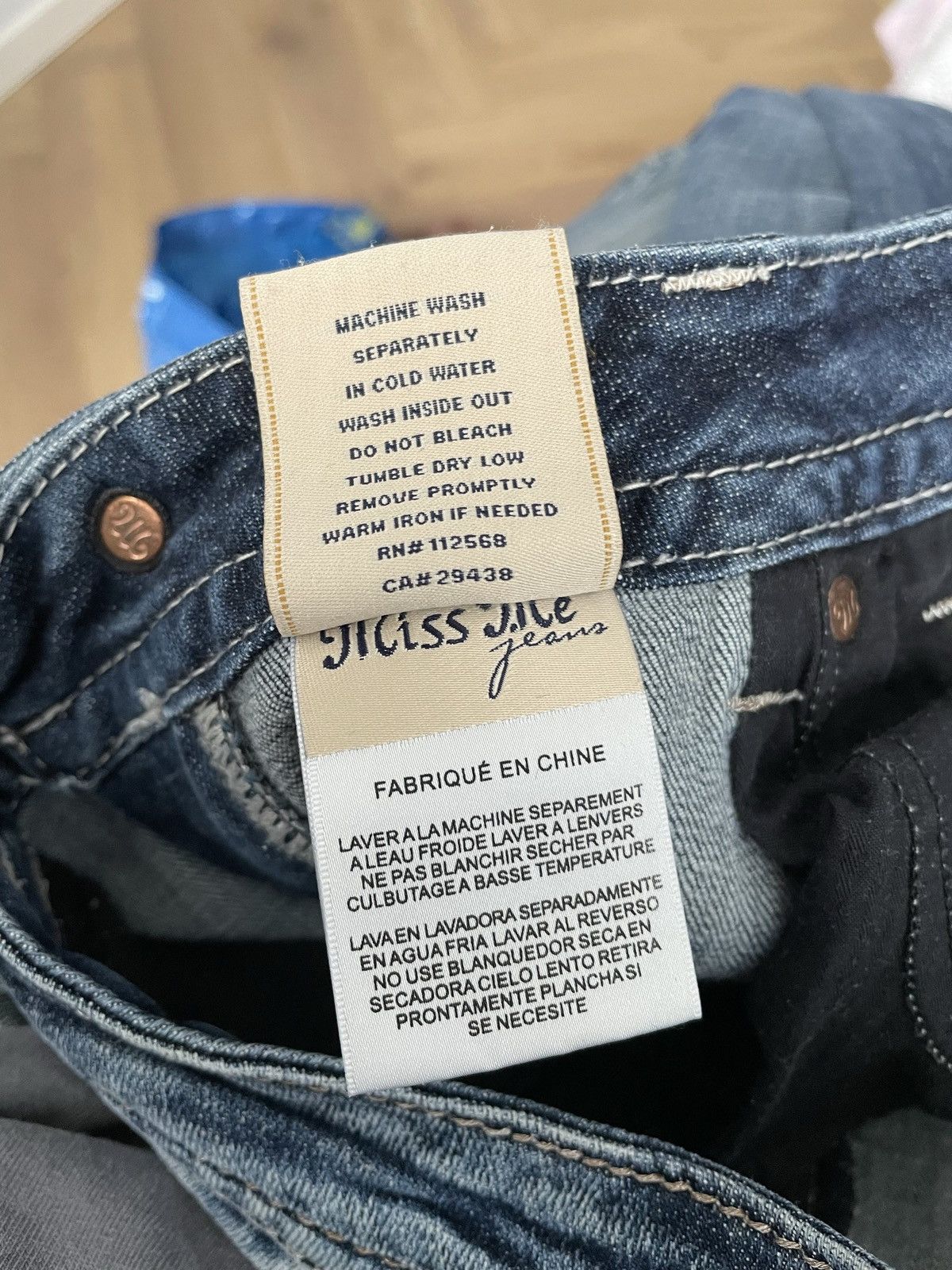 Miss Me × Rock Revival × True Religion Miss Me Vintage Y2k Avant Garde Denim Jeans Trousers Pants Size 31" - 12 Thumbnail