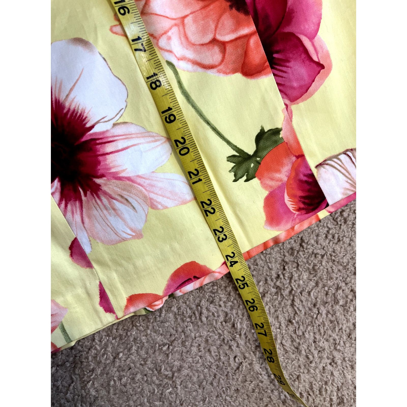 Bob Mackie Yellow Floral Bob Mackie Vintage Skirt 10 Size 32" / US 10 / IT 46 - 4 Thumbnail