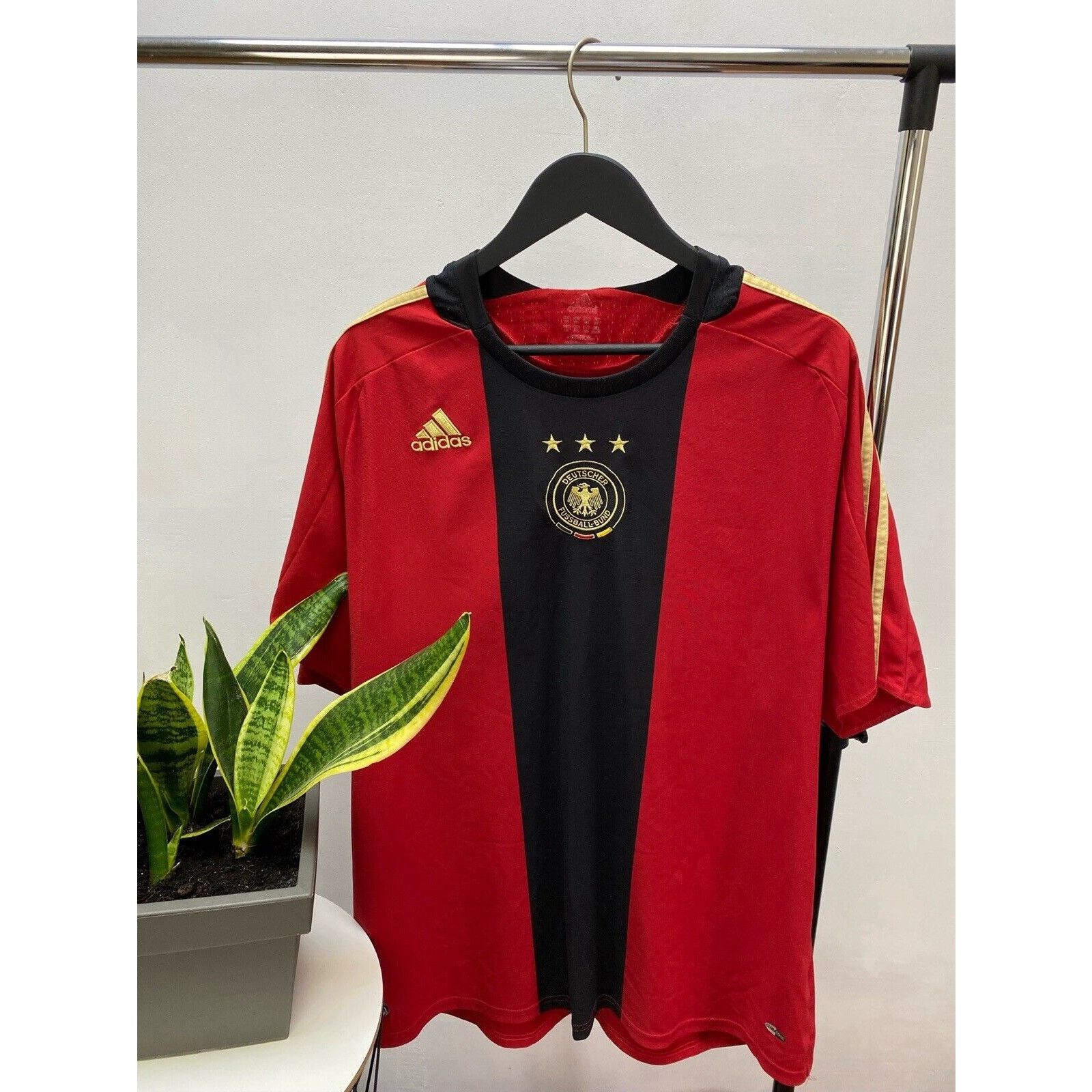 Adidas × Vintage Vintage Germany National 2008 Y2k Blokecore Football Shirt Size US XL / EU 56 / 4 - 5 Thumbnail