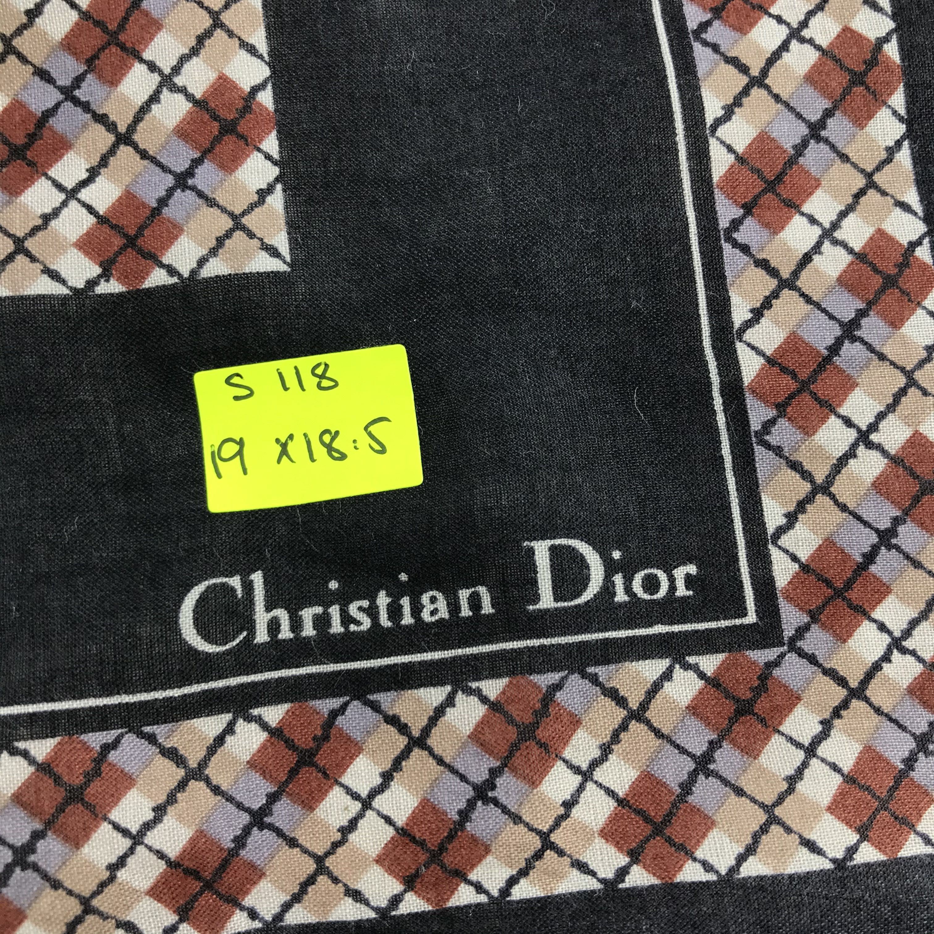 Christian Dior Monsieur × Vintage Christian Dior Bandana / Handkerchief / Neckerchief - S118 Size ONE SIZE - 5 Thumbnail