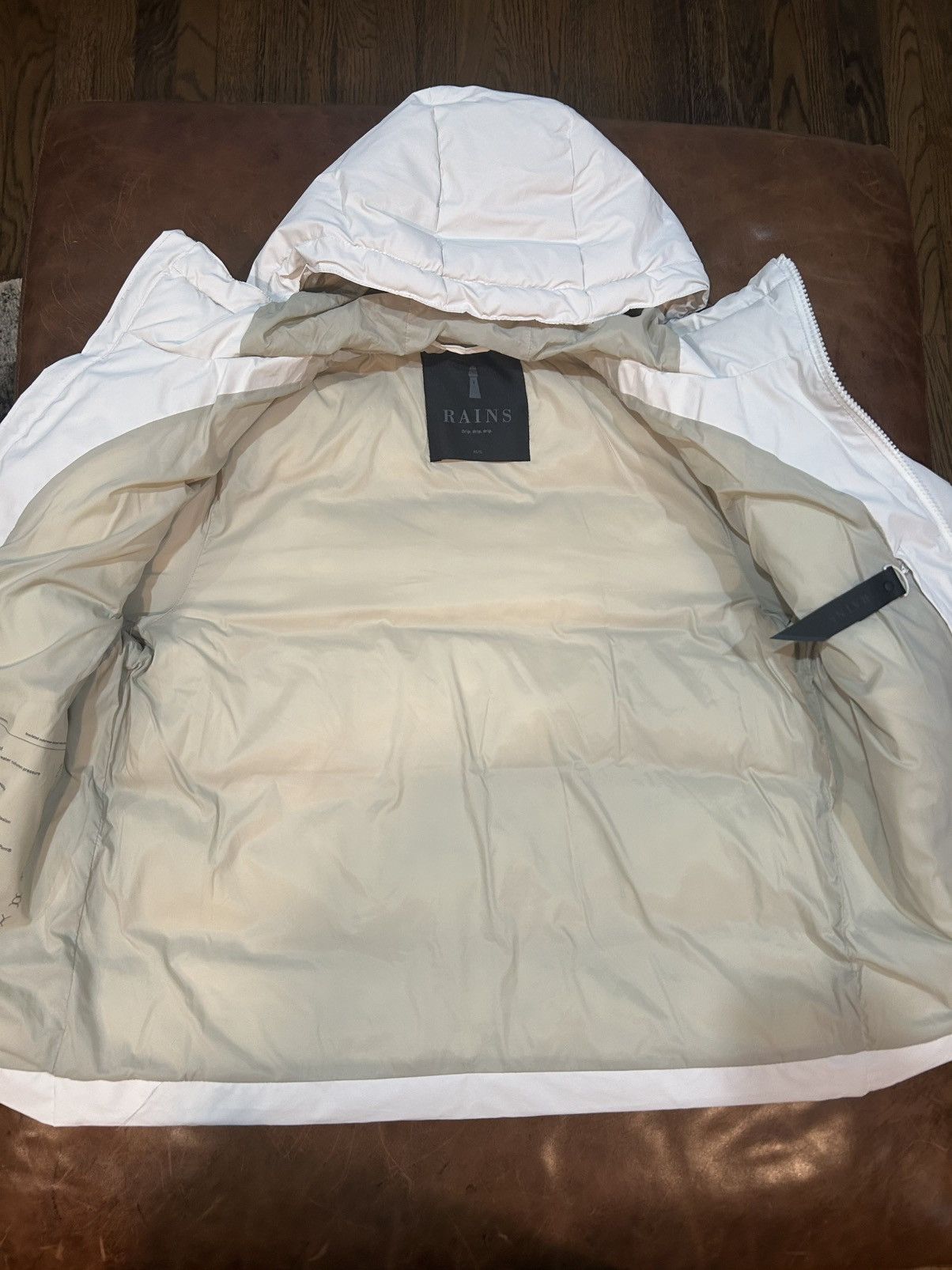 Rains Rains White Alta Puffer Jacket Size S / US 4 / IT 40 - 3 Thumbnail
