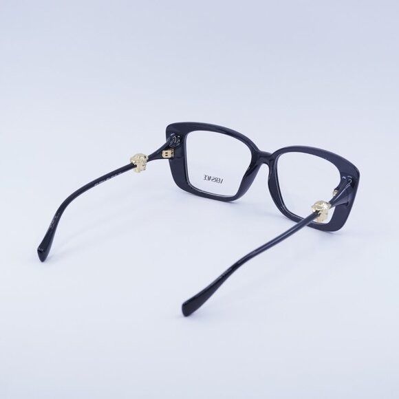 Versace Versace VE3385U GB1 Eyeglasses Shiny Black 53mm Square Frame Size ONE SIZE - 4 Thumbnail