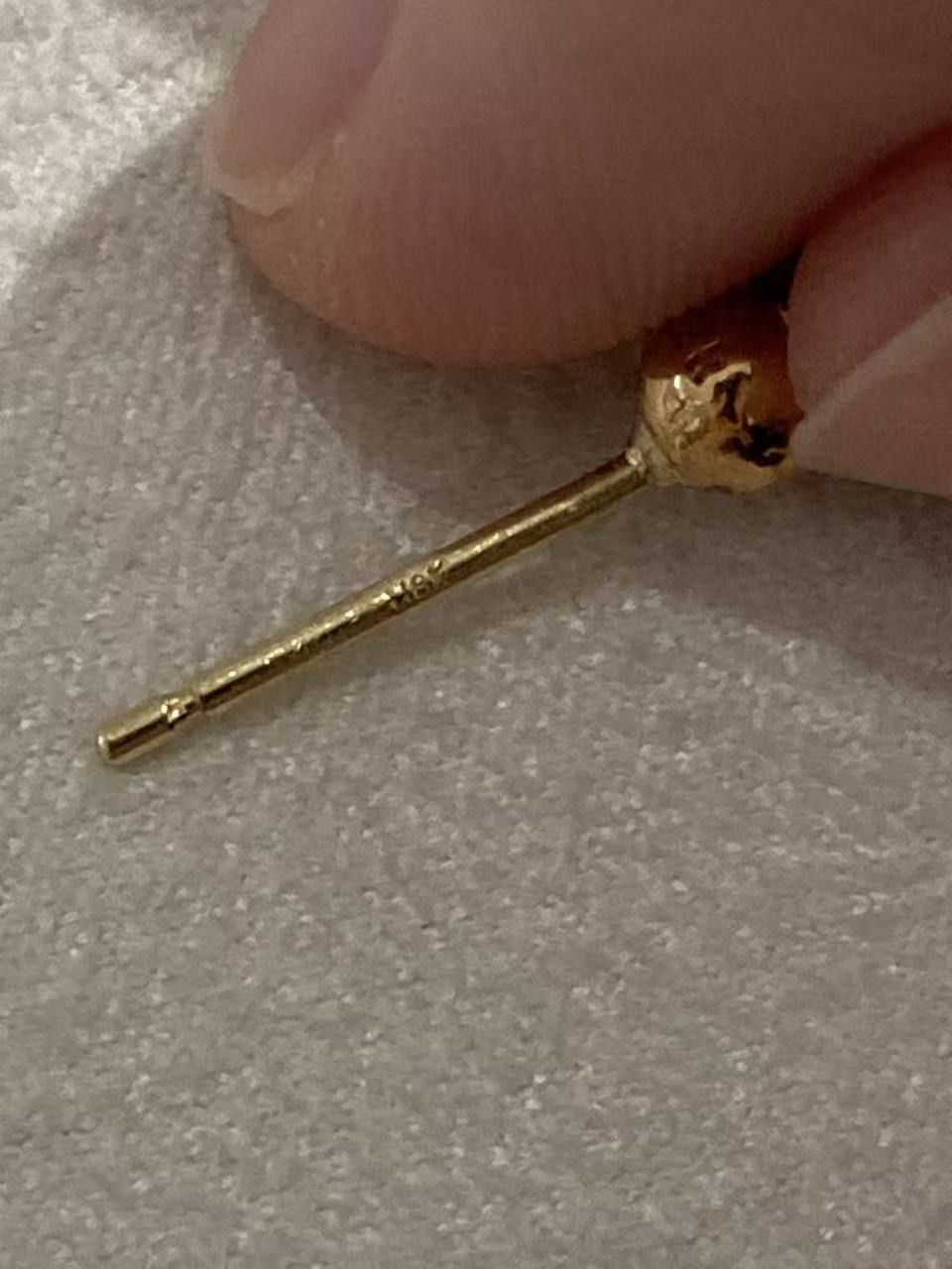 Chrome Hearts Chrome Hearts 22K Gold Diamond Tiny E Cross Earring Drop Size ONE SIZE - 13 Thumbnail
