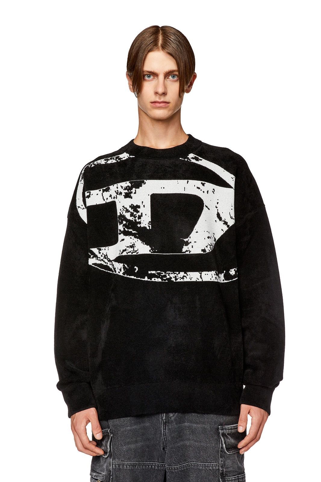 Diesel Diesel K-Tria Sweatshirt with distressed oval D Size US S / EU 44-46 / 1 - 6 Thumbnail