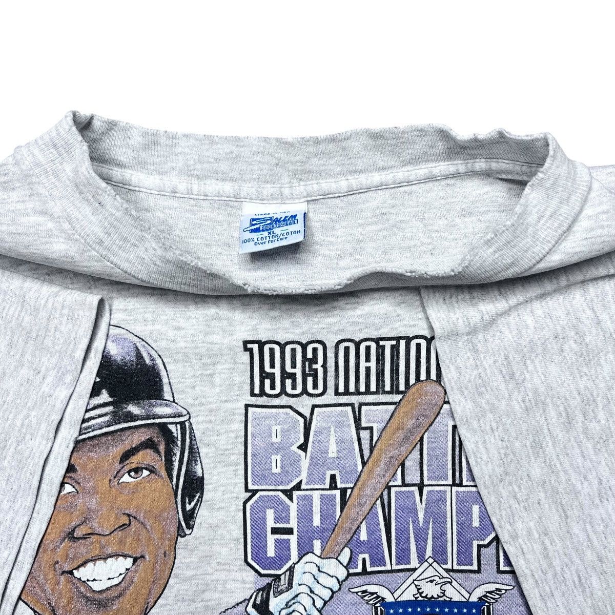 Salem Sportswear Vtg 1993 MLB Colorado Rockies Galarraga Salem Sportswear Tee Size US XXL / EU 58 / 5 - 20 Thumbnail