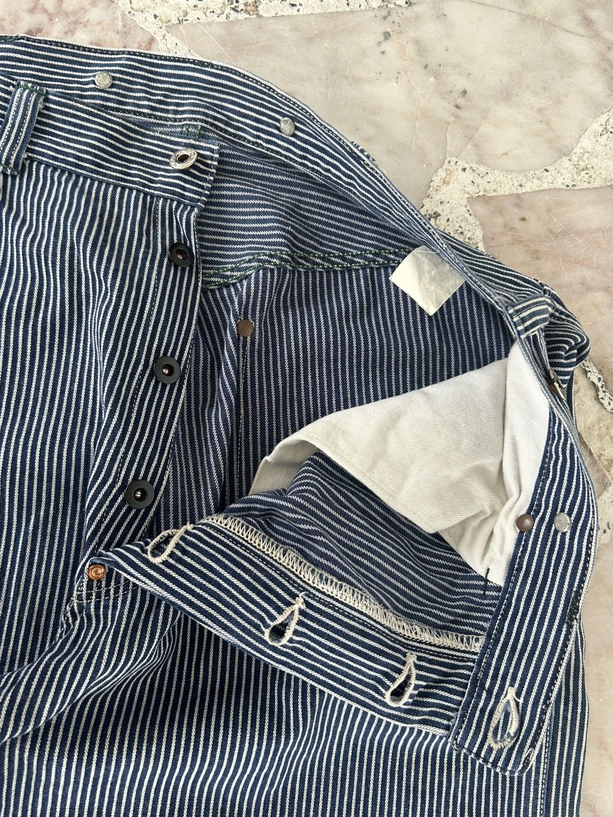Sugar Cane Sugarcane Vintage Union Made Stripe Denim Size US 34 / EU 50 - 8 Thumbnail