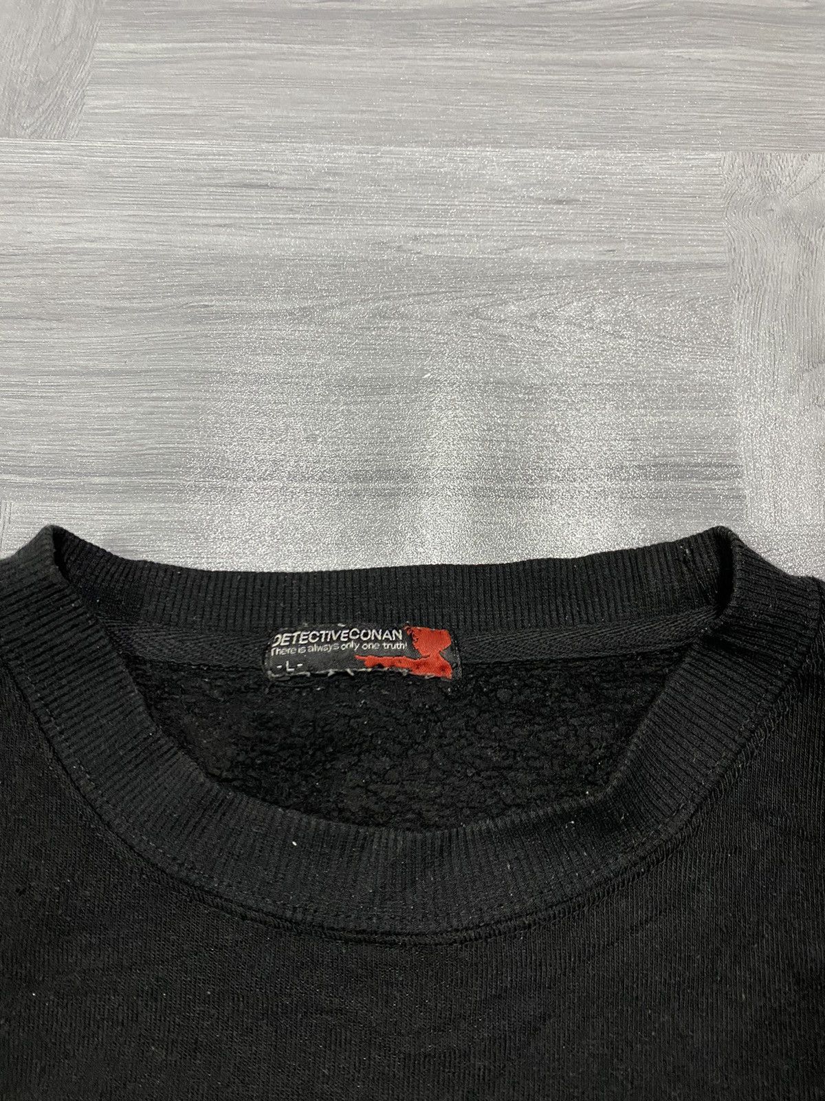 Anime Vintage 90s Detecvite Conan Black Sweatshirt Size US L / EU 52-54 / 3 - 7 Thumbnail