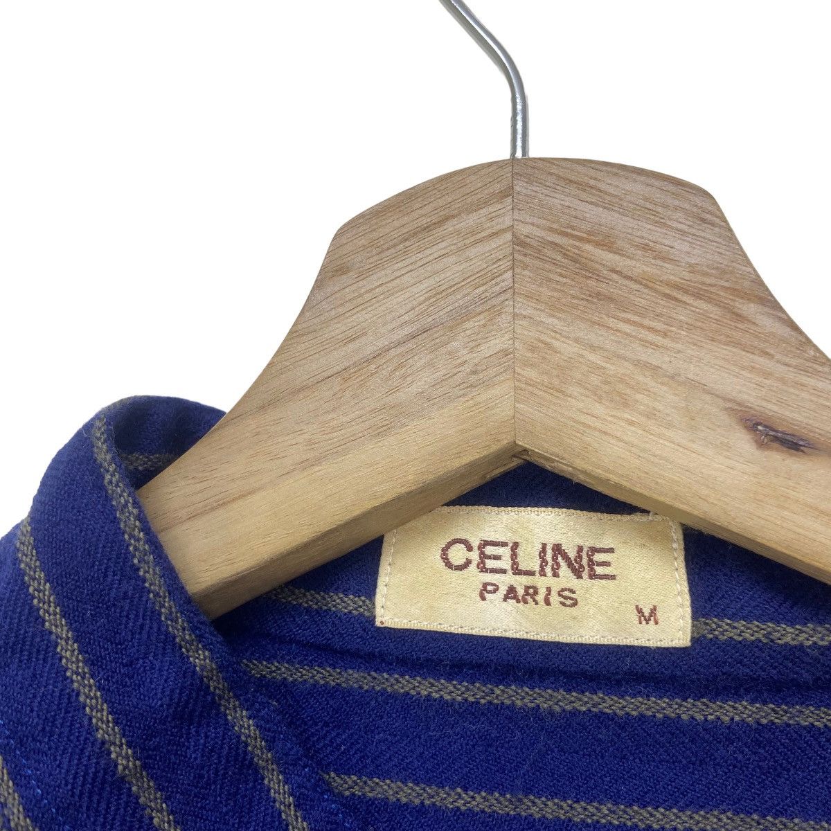 Celine Vintage Celine Paris Stripes Wool Flannel Size US S / EU 44-46 / 1 - 17 Thumbnail
