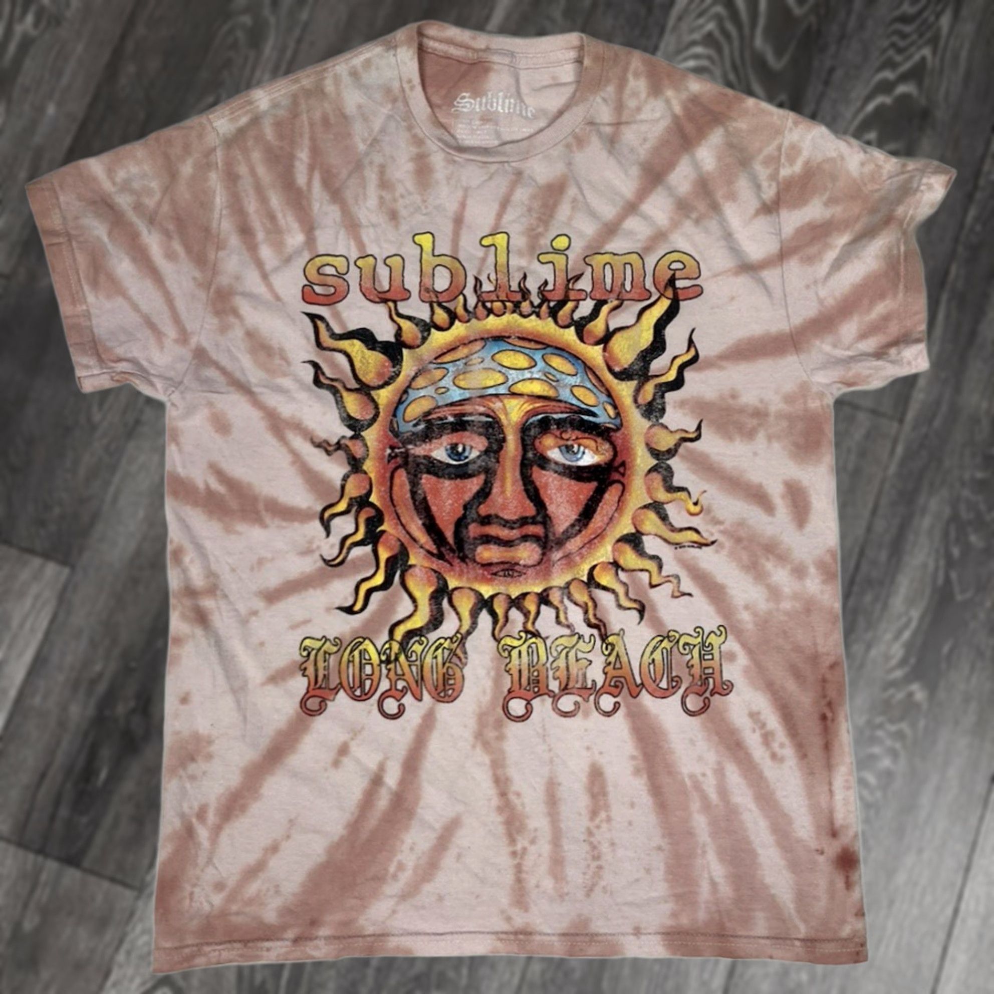 Pinko Sublime T-Shirt Women Medium Pink Tie Dye Crew Neck Short Sleeve Graphic Music 90s Vintage Boys Girls Mens Womens Size M / US 6-8 / IT 42-44 - 1 Thumbnail