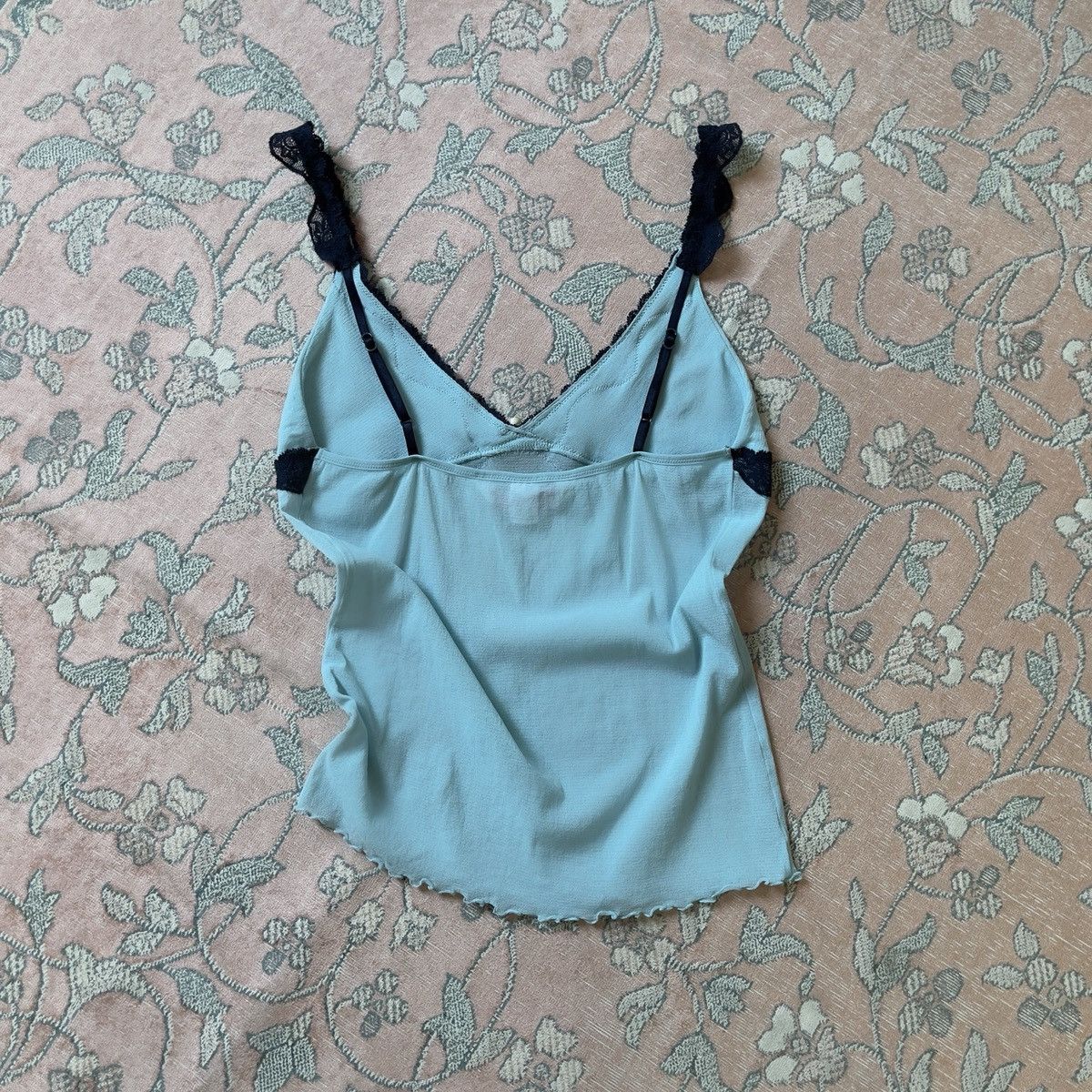Victoria's Secret Victoria’s Secret Blue Mesh Camisole (M–L) Size L / US 10 / IT 46 - 4 Thumbnail