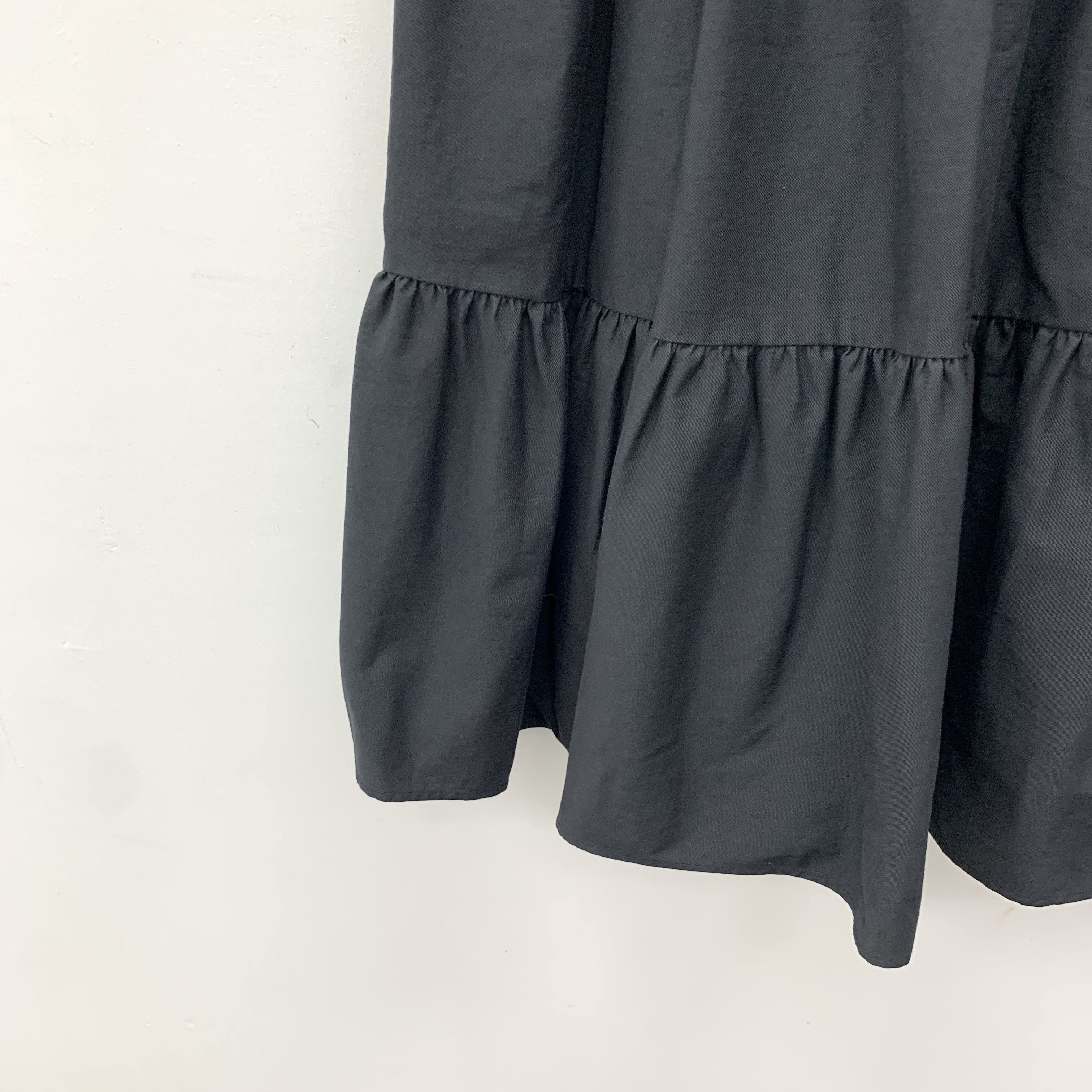 RED Valentino Red Valentino Black Ruffle Cotton Sleeveless Dress (M) Size M / US 6-8 / IT 42-44 - 5 Thumbnail