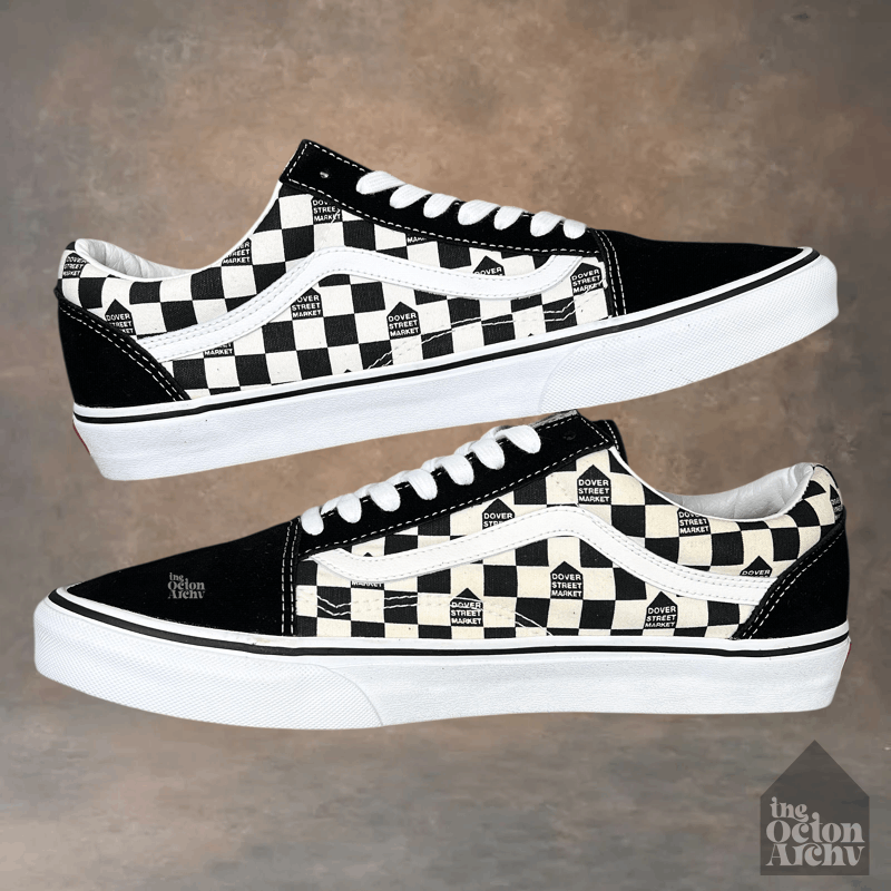 Vans Dover Street market x Vans Old Skool DSM Check VN0004OJJ7L Size US 12 / EU 45 - 5 Thumbnail