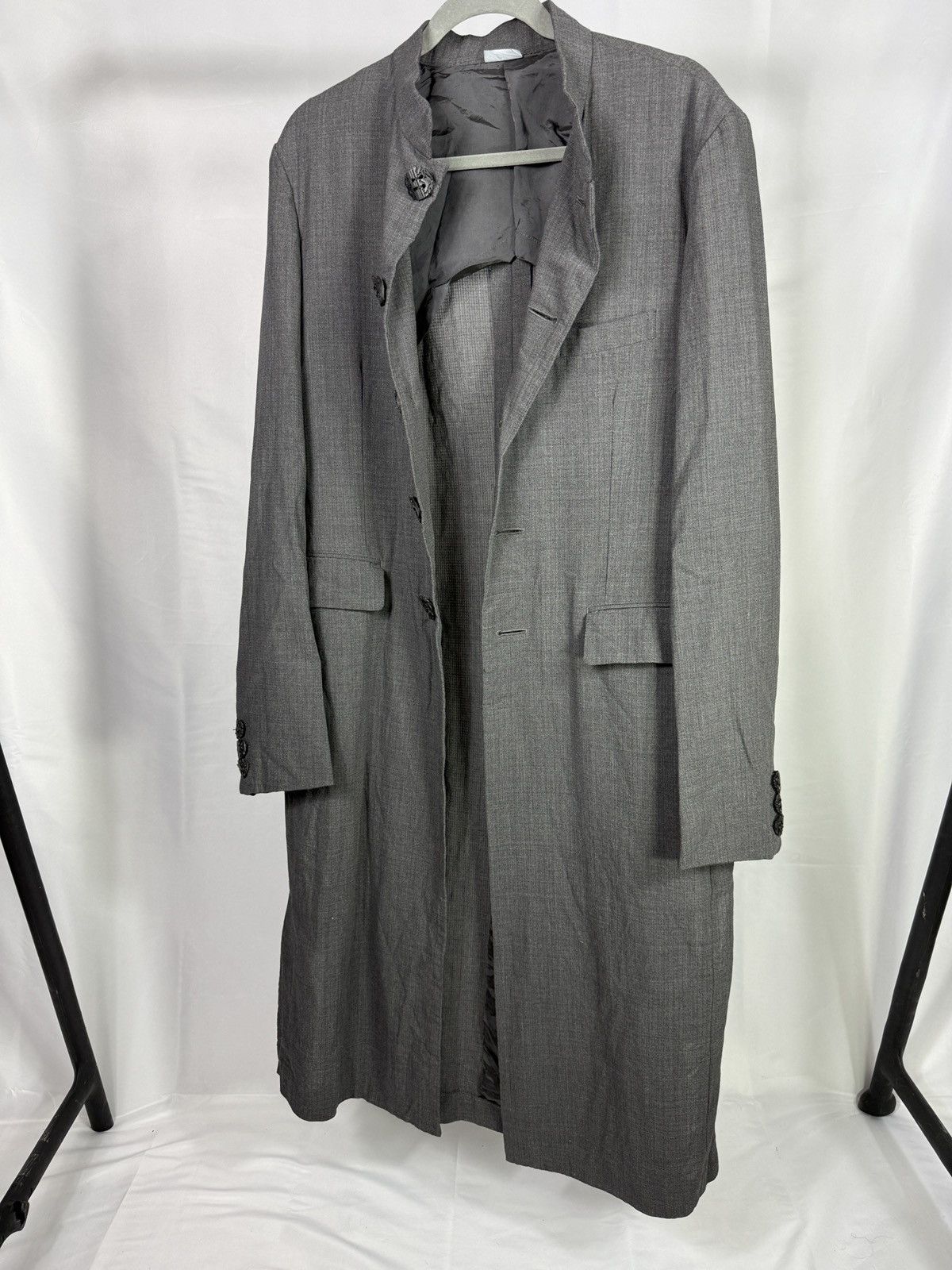 Comme des Garcons Comme des Garçons Homme Plus Deconstructed Long Coat – Grey Size US L / EU 52-54 / 3 - 1 Thumbnail