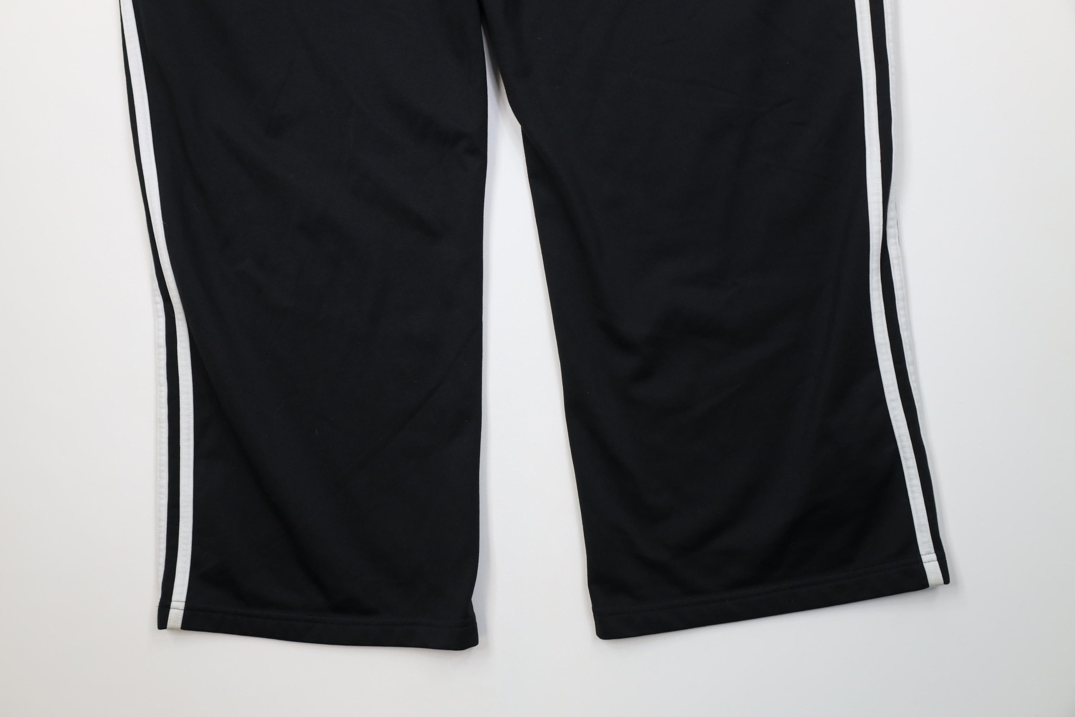 Adidas Vintage Y2K Adidas Striped Wide Leg Sweatpants Pants Black Size US 36 / EU 52 - 12 Thumbnail