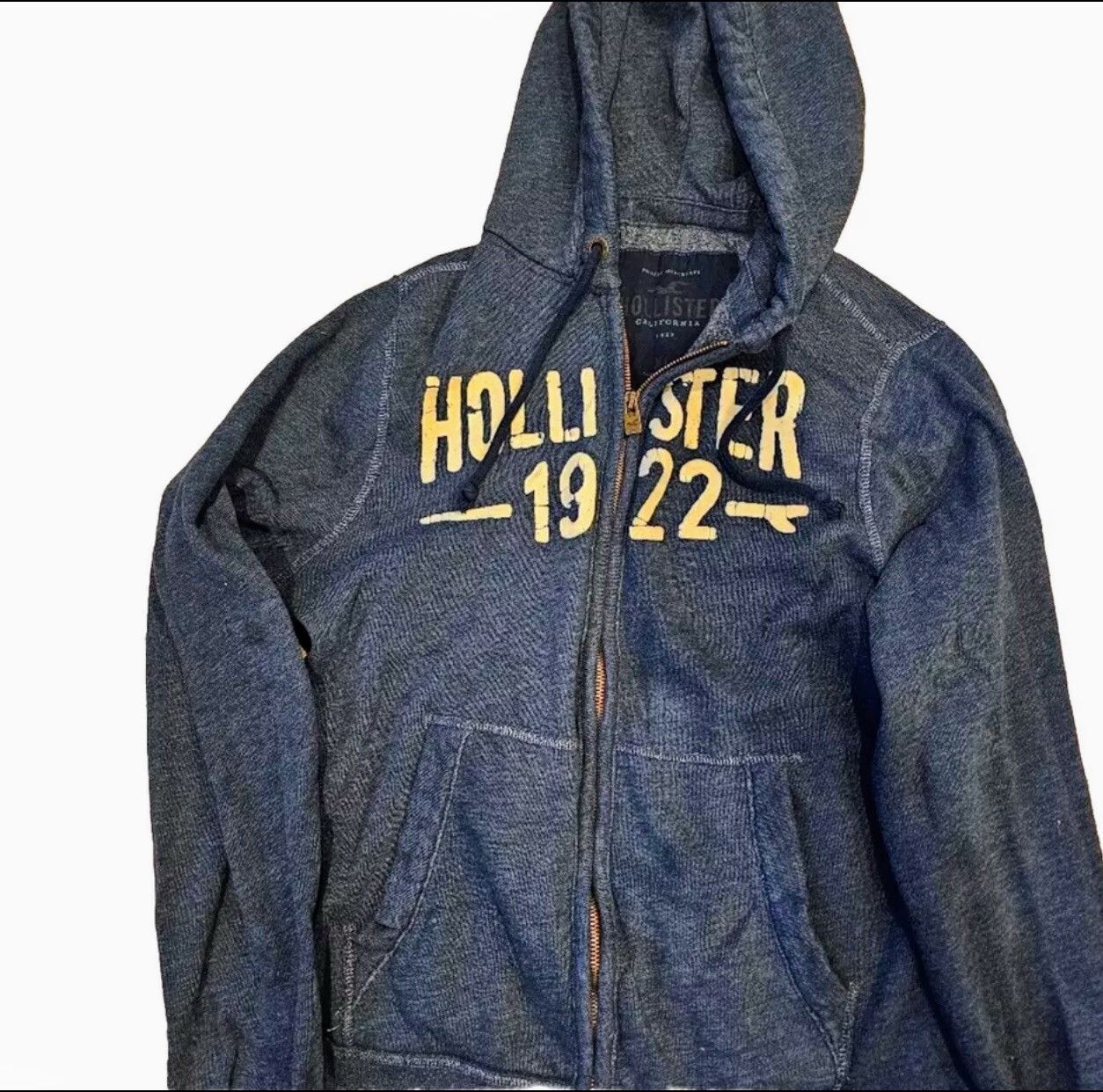 Hollister Hollister Zip Hoodie Very Soft Excellent Condition Blue XL Size US XL / EU 56 / 4 - 1 Thumbnail