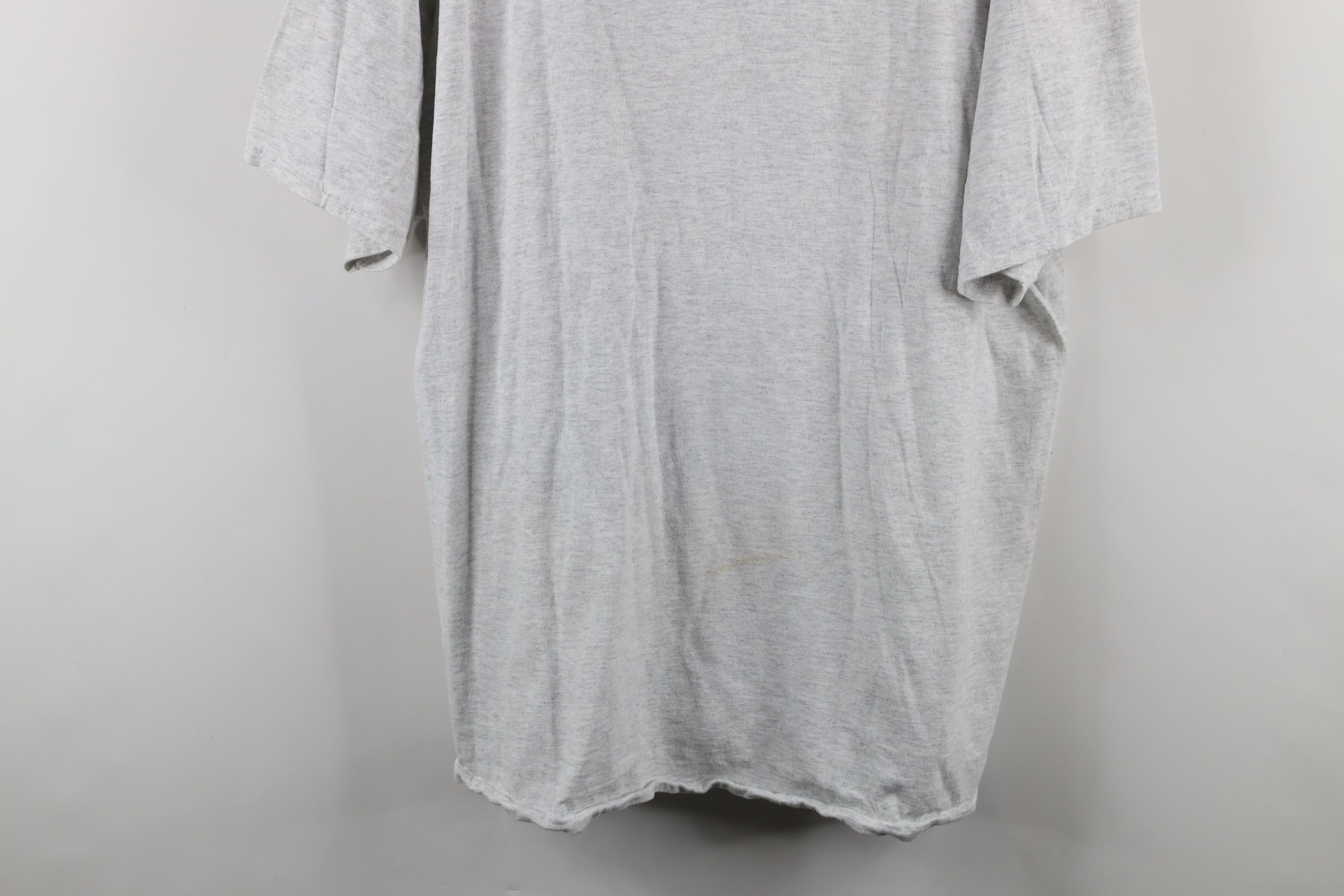 Vintage Y2K Streetwear Blank Short Sleeve T-Shirt Heather Gray Size US XXL / EU 58 / 5 - 3 Thumbnail