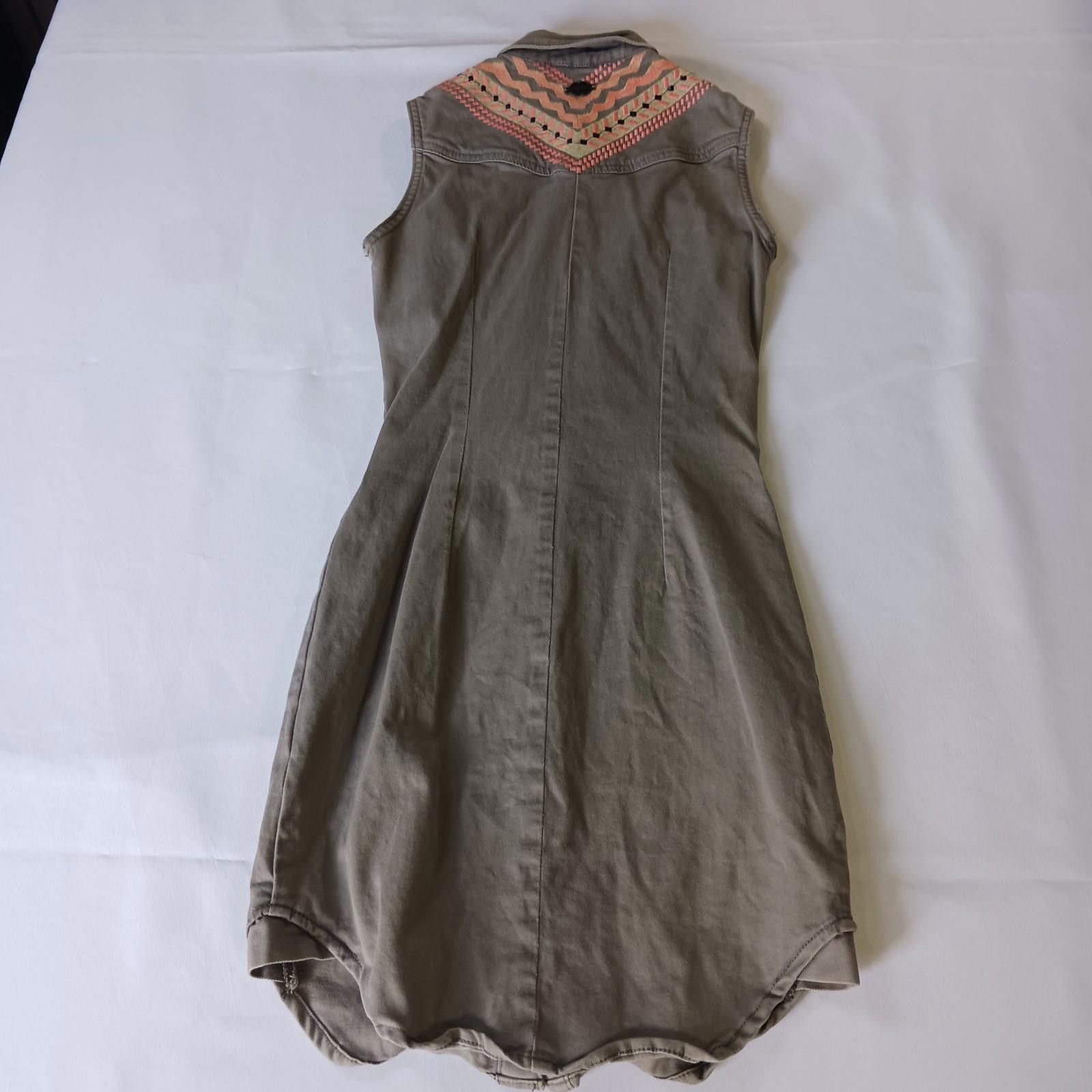 Other Funky Soul Womens Greenish Gray Snap Button Dress Size Small Size S / US 4 / IT 40 - 2 Thumbnail