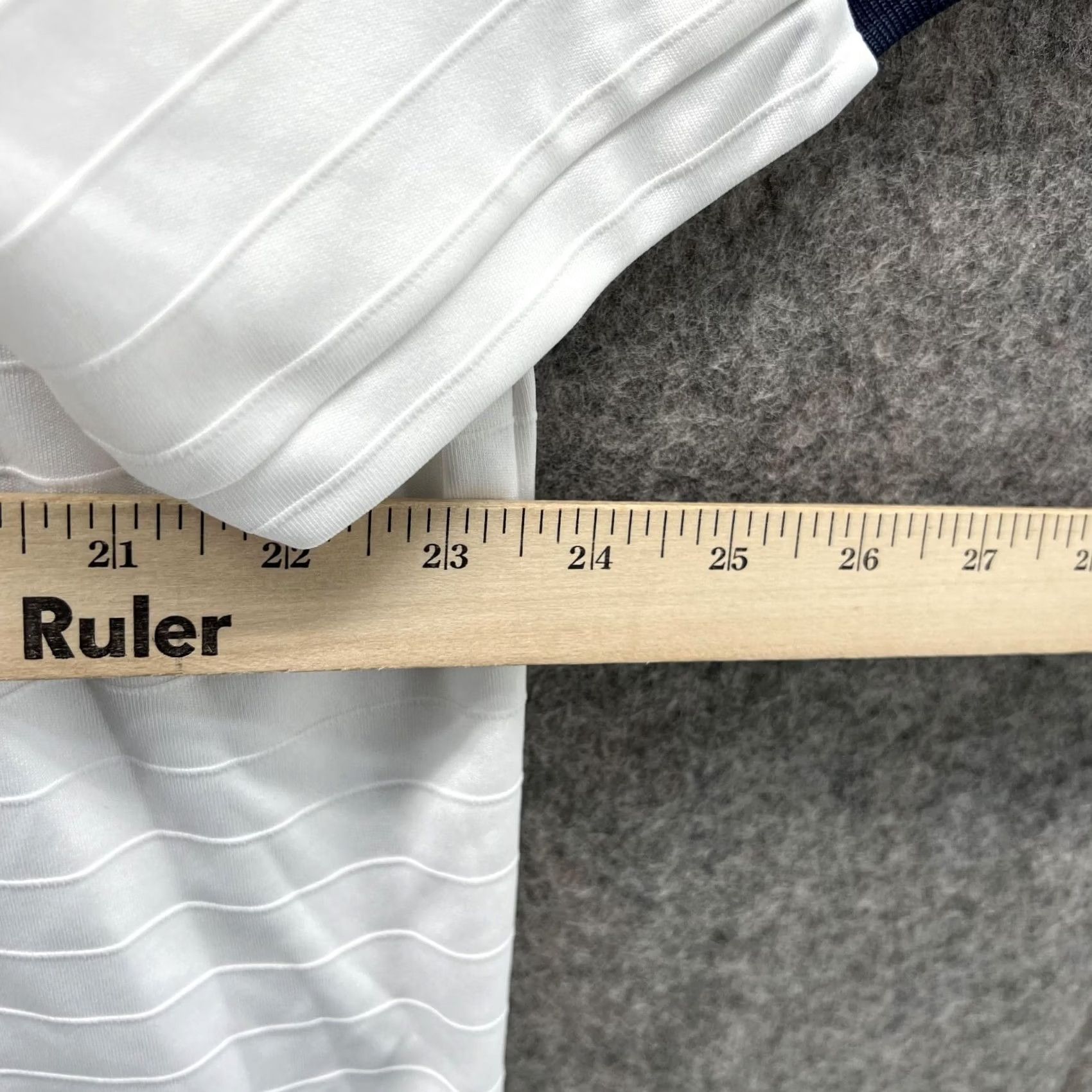 Callaway Callaway Polo Shirt Men XXL Adult White Striped Preppy Dri Polyester Short Sleeve Button Collar Size US XXL / EU 58 / 5 - 7 Thumbnail