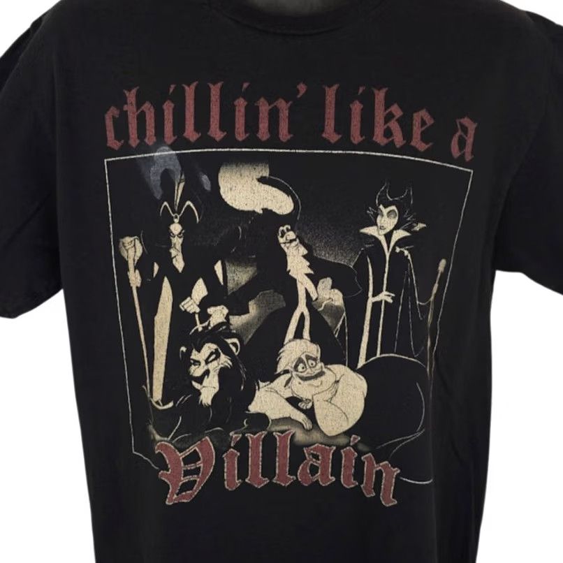 Disney Disney Villains Shirt Mens Large Black Chillin Like A Villain Size US L / EU 52-54 / 3 - 2 Thumbnail