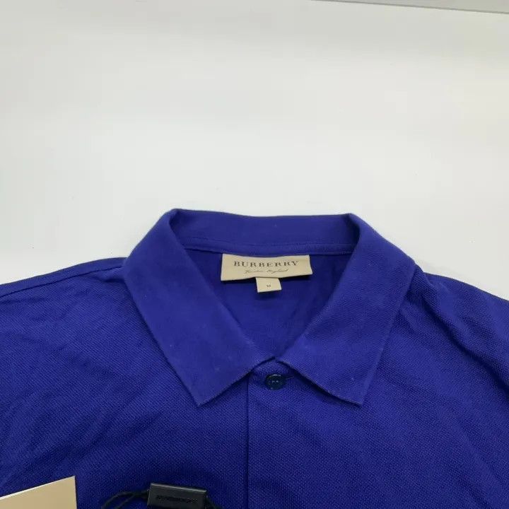 Burberry Burberry Burberry Blue Logo Print Short Sleeve Polo-2507 Size US M / EU 48-50 / 2 - 7 Thumbnail