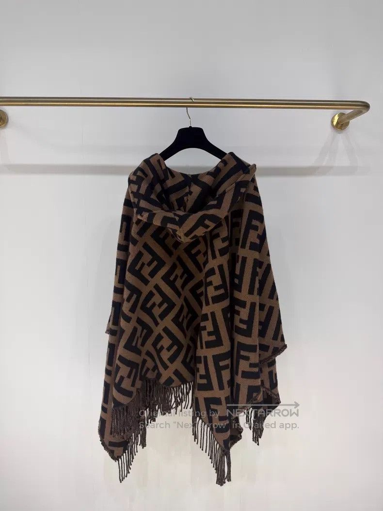 Fendi Fendi Brown cashmere cloak Size M / US 6-8 / IT 42-44 - 5 Thumbnail