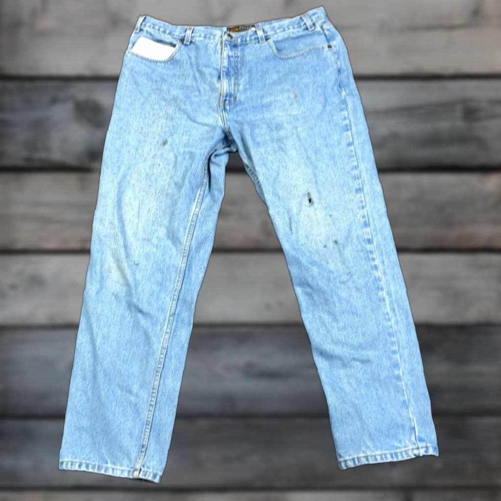 Route 66 VTG Y2K Distressed Jeans Men's 38 x 30 Blue Denim Relaxed Fit Straight Leg Size US 38 / EU 54 - 1 Thumbnail