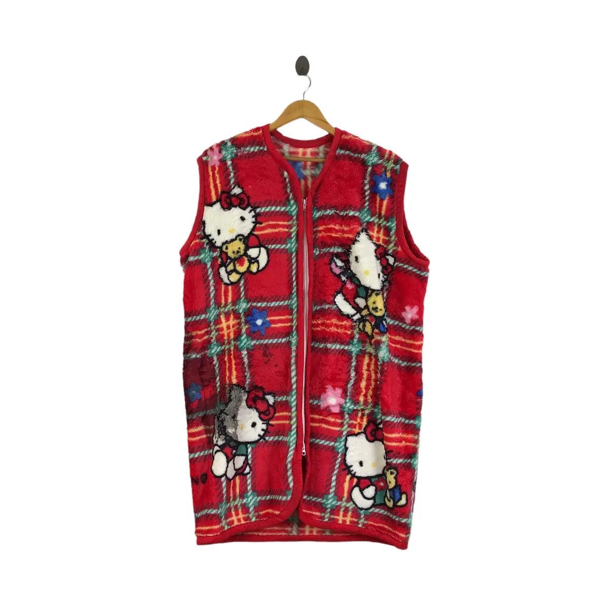 Vintage Vintage HELLO KITTY SANRIO 1996 Collection Fleece Ves Size XL / US 12-14 / IT 48-50 - 1 Thumbnail