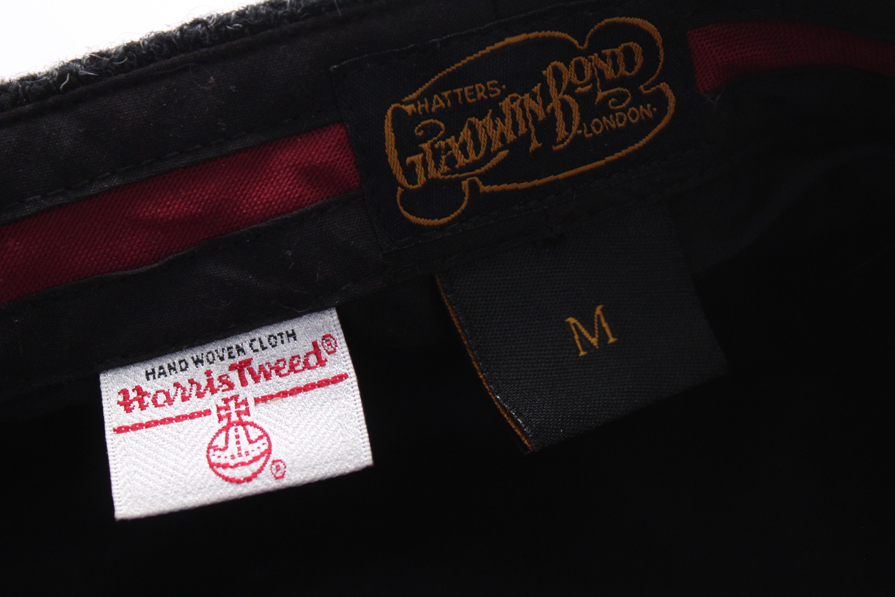Harris Tweed Gladwin Bond London Harris Tweed Herringbone Flat Cap Size ONE SIZE - 9 Thumbnail