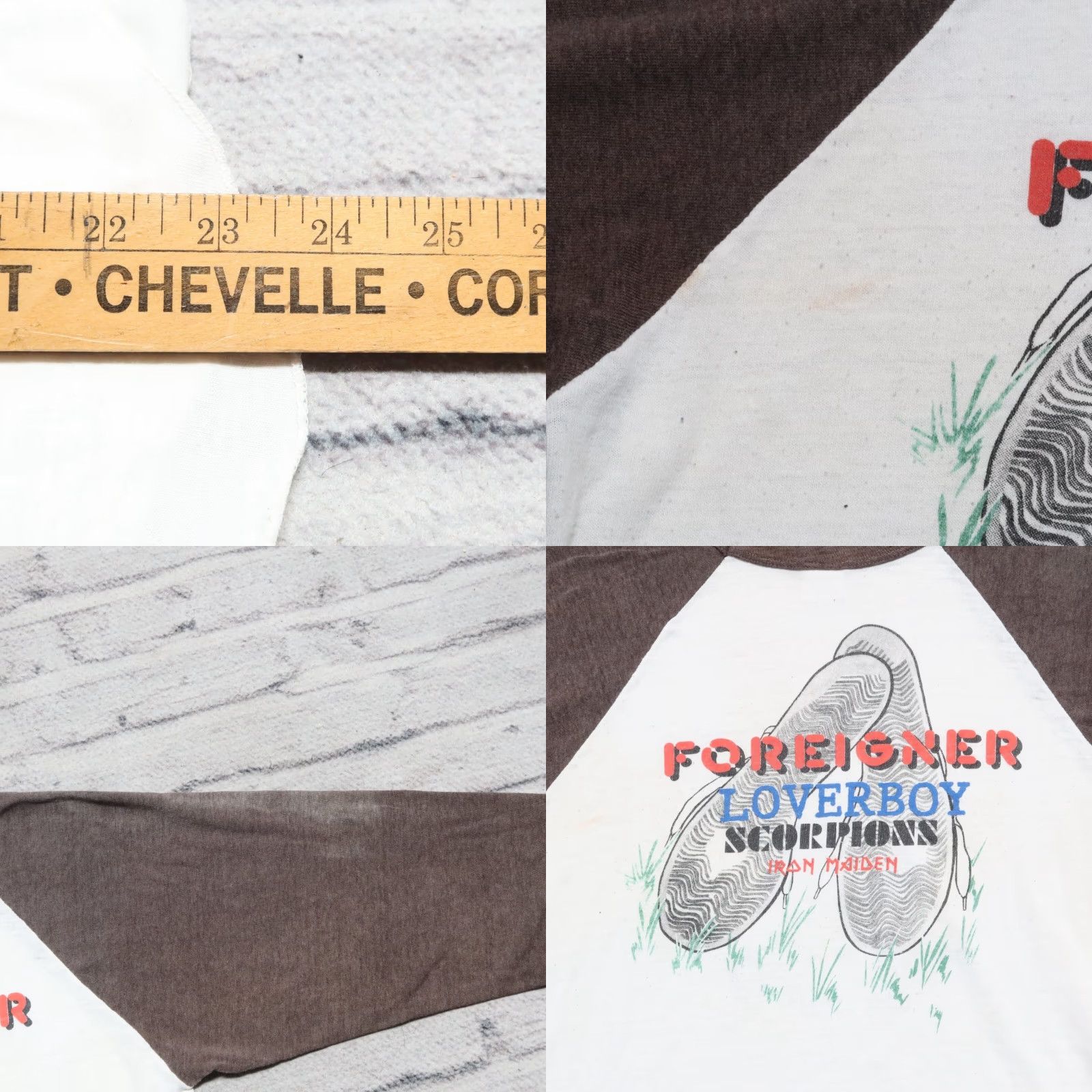 Vintage VINTAGE Day on the Green Foreigner Loverboy Scorpions Iron Maiden Shirt Rock Band Men L White Size US L / EU 52-54 / 3 - 9 Thumbnail