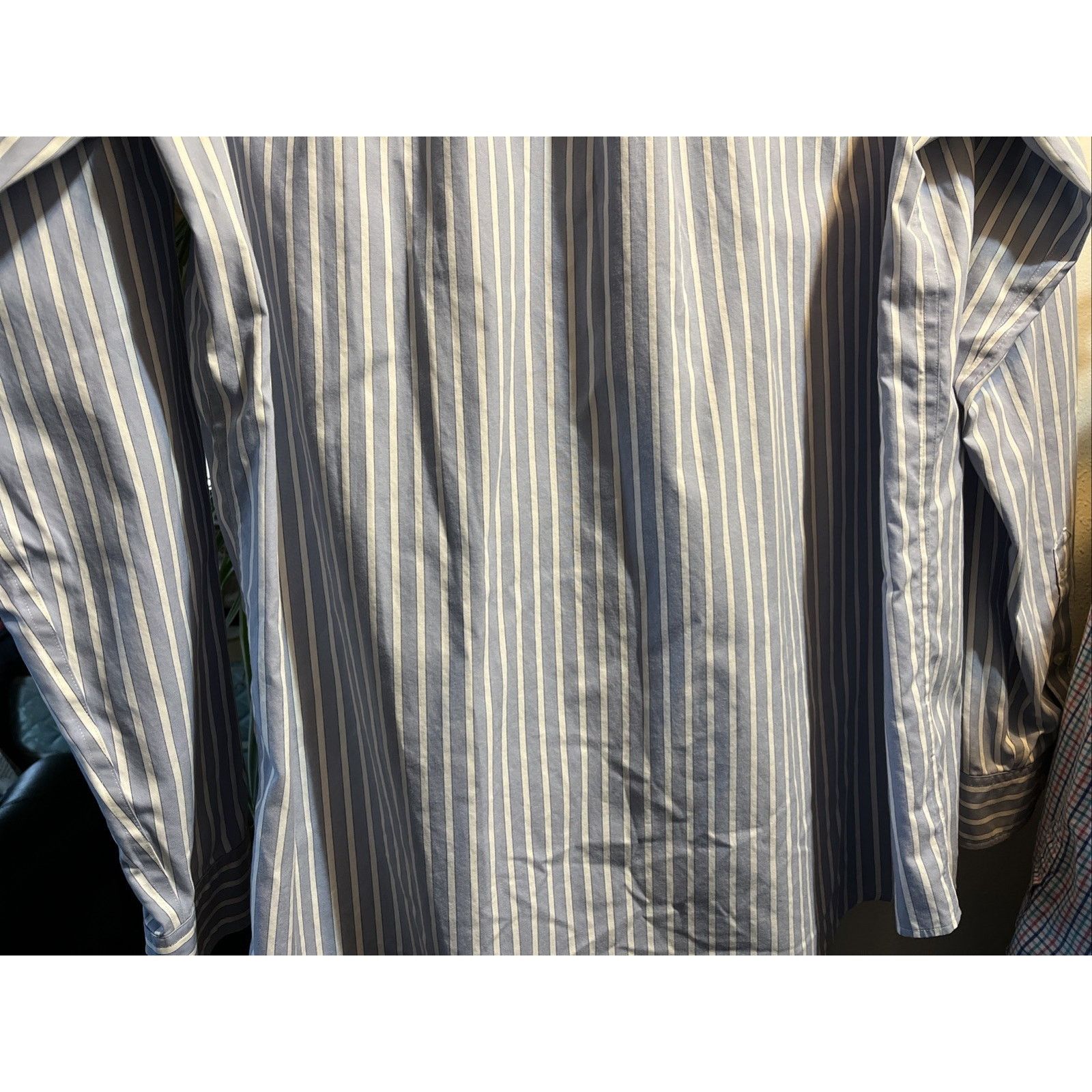 Eddie Bauer Eddie Bauer Men’s Blue Striped Shirt XLT Cotton LS Button Size US XL / EU 56 / 4 - 8 Thumbnail