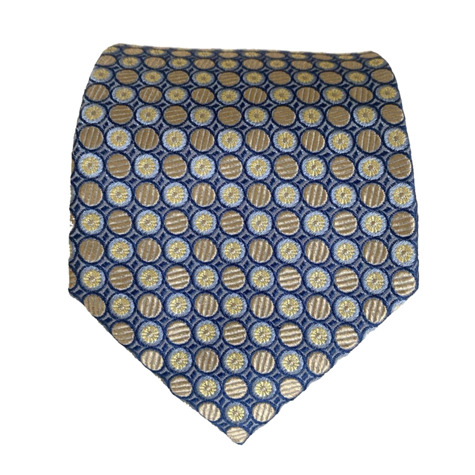 Vintage Zaharoff Signature Luxury Silk Tie Geometric Woven Made in Italy Size ONE SIZE - 2 Thumbnail