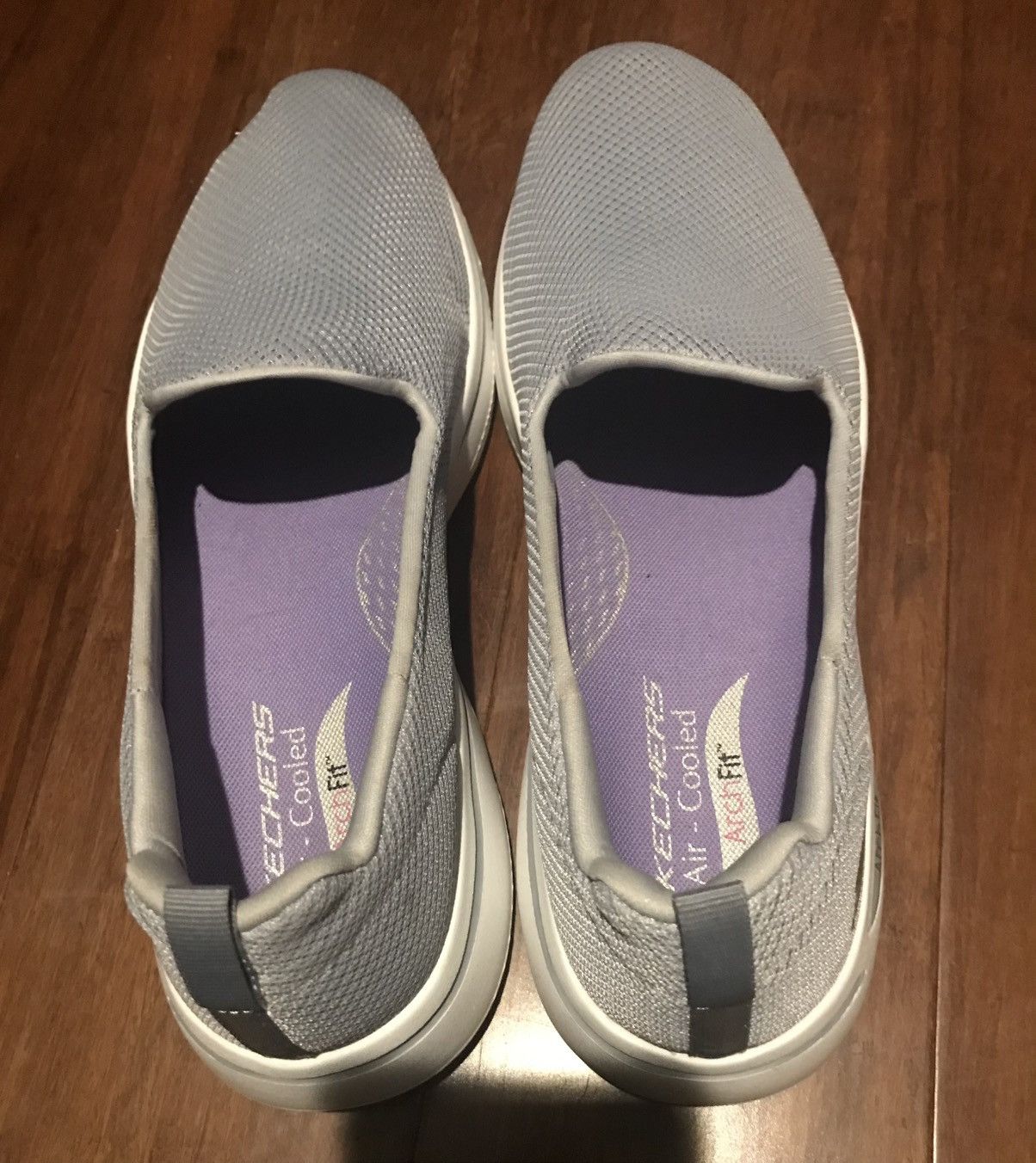 SKECHERS Skechers Women's Air cooled Arch Fit Gray Slip-On Shoes Size US 12 / IT 42 - 1 Thumbnail
