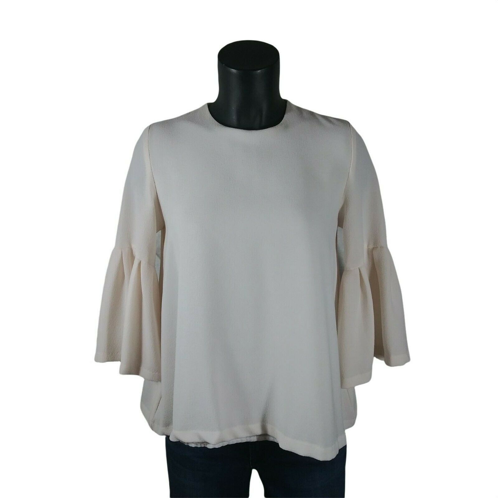 Vintage Olivaceous Blouse Women's Small - Ivory - Bell Sleeve Size S / US 4 / IT 40 - 1 Thumbnail