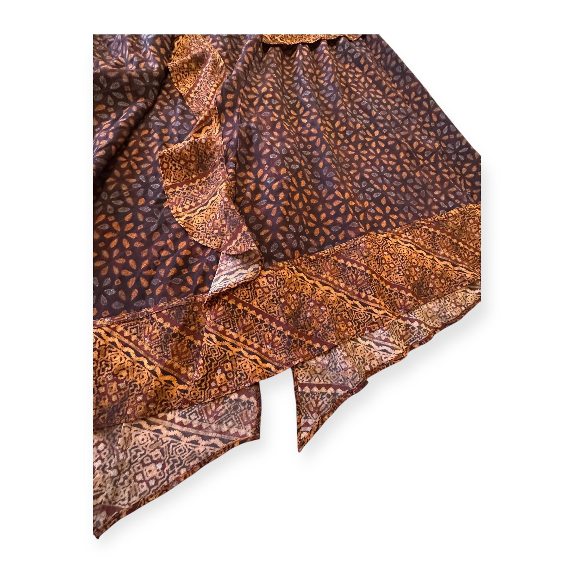Ulla Johnson Ulla Johnson Silk Omila Skirt in Agate, Size 2, Brown burgu Size 26" / US 2 / IT 38 - 10 Thumbnail