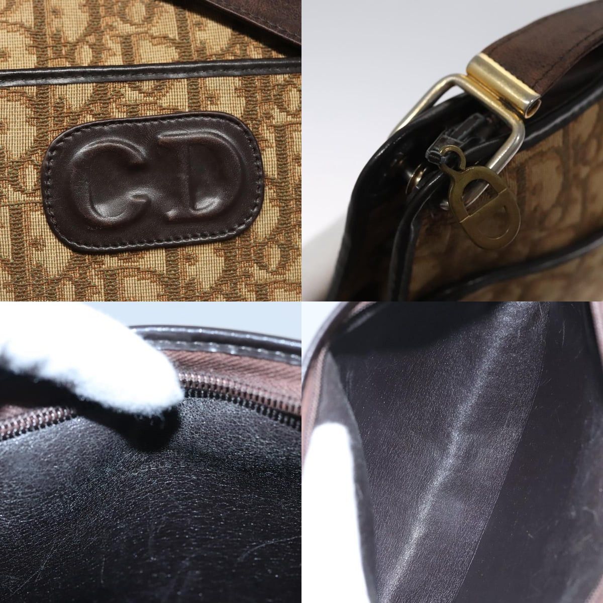 Dior DIOR Trotter Canvas Shoulder Bag Brown Size ONE SIZE - 11 Thumbnail