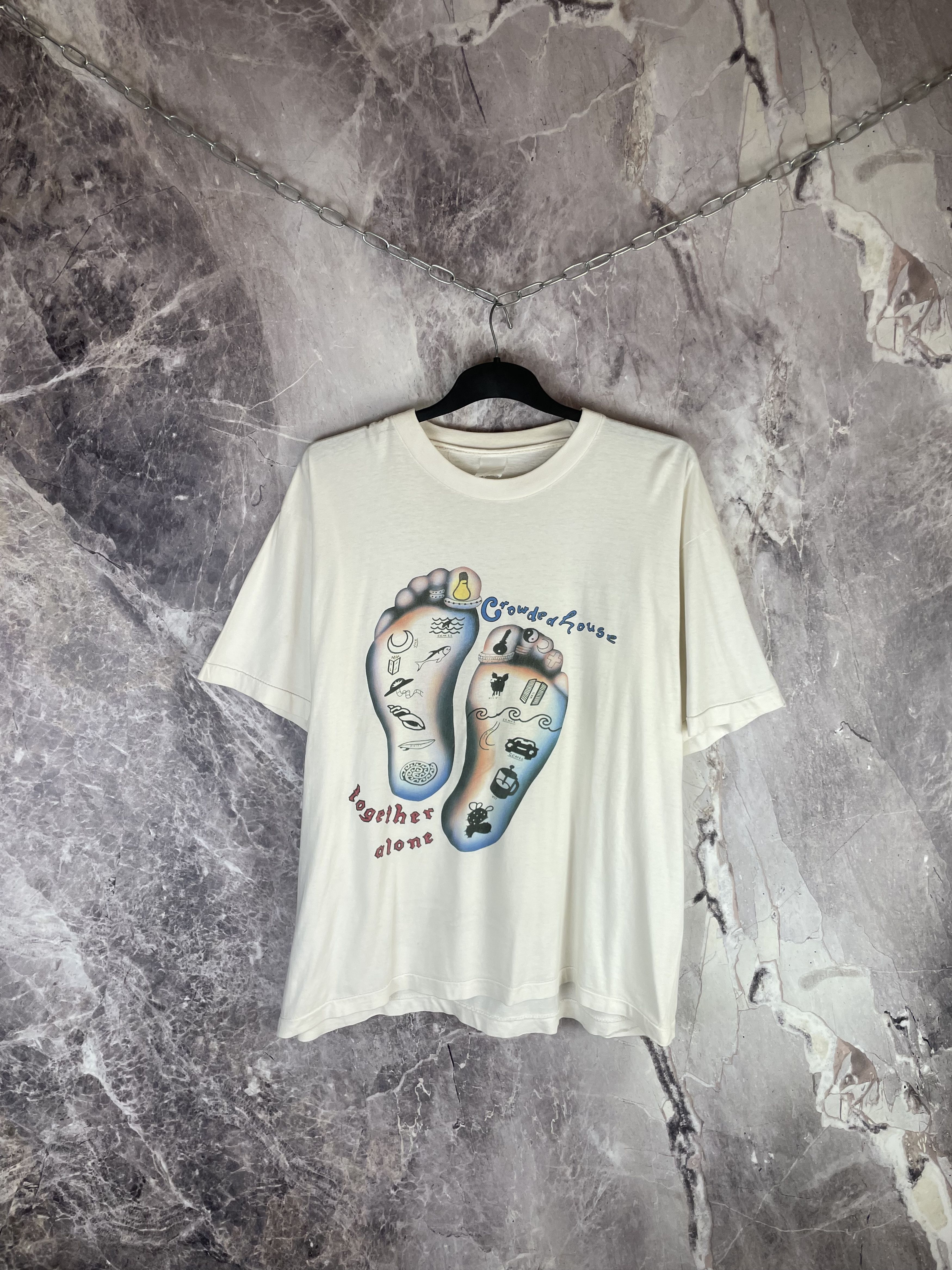 Band Tees 1993 Crowded house together alone tour T-Shirt Size US XL / EU 56 / 4 - 1 Thumbnail