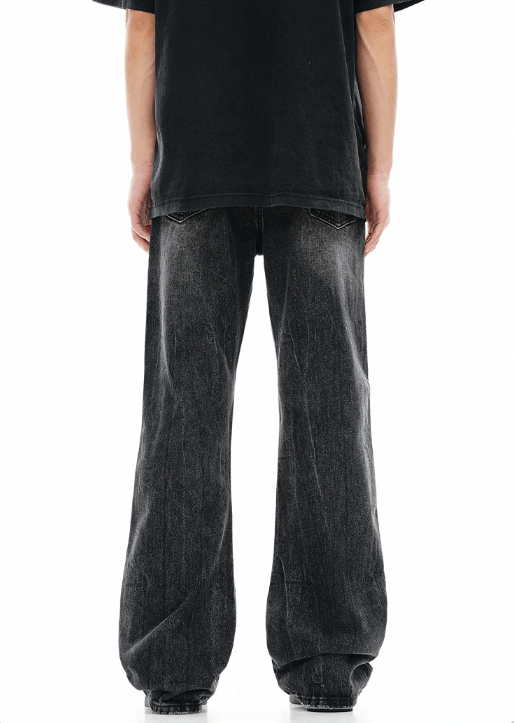 Japanese Brand × Jean Black men's vintage distressed washed ripped jeans Size US 32 / EU 48 - 5 Thumbnail