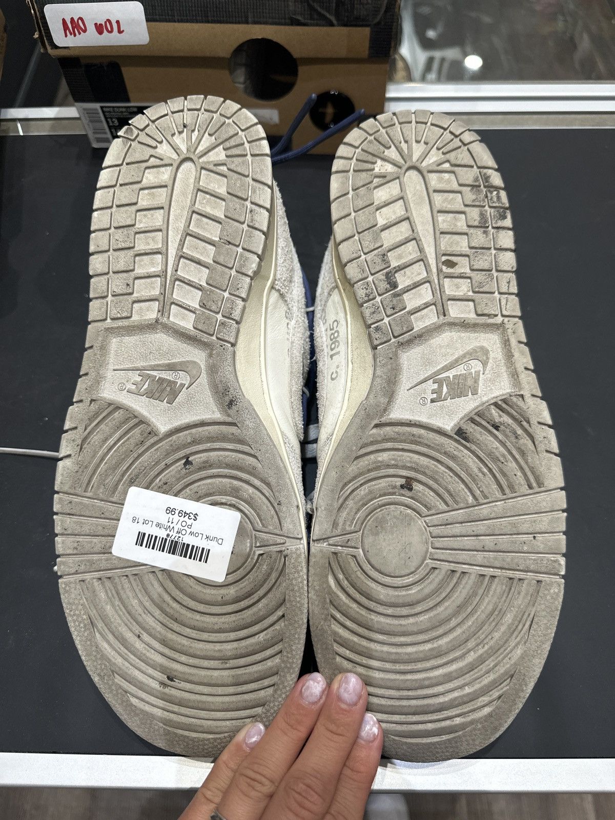 Nike × Off-White Nike Off-White Dunk Low Lot 18 Size US 11 / EU 44 - 6 Thumbnail