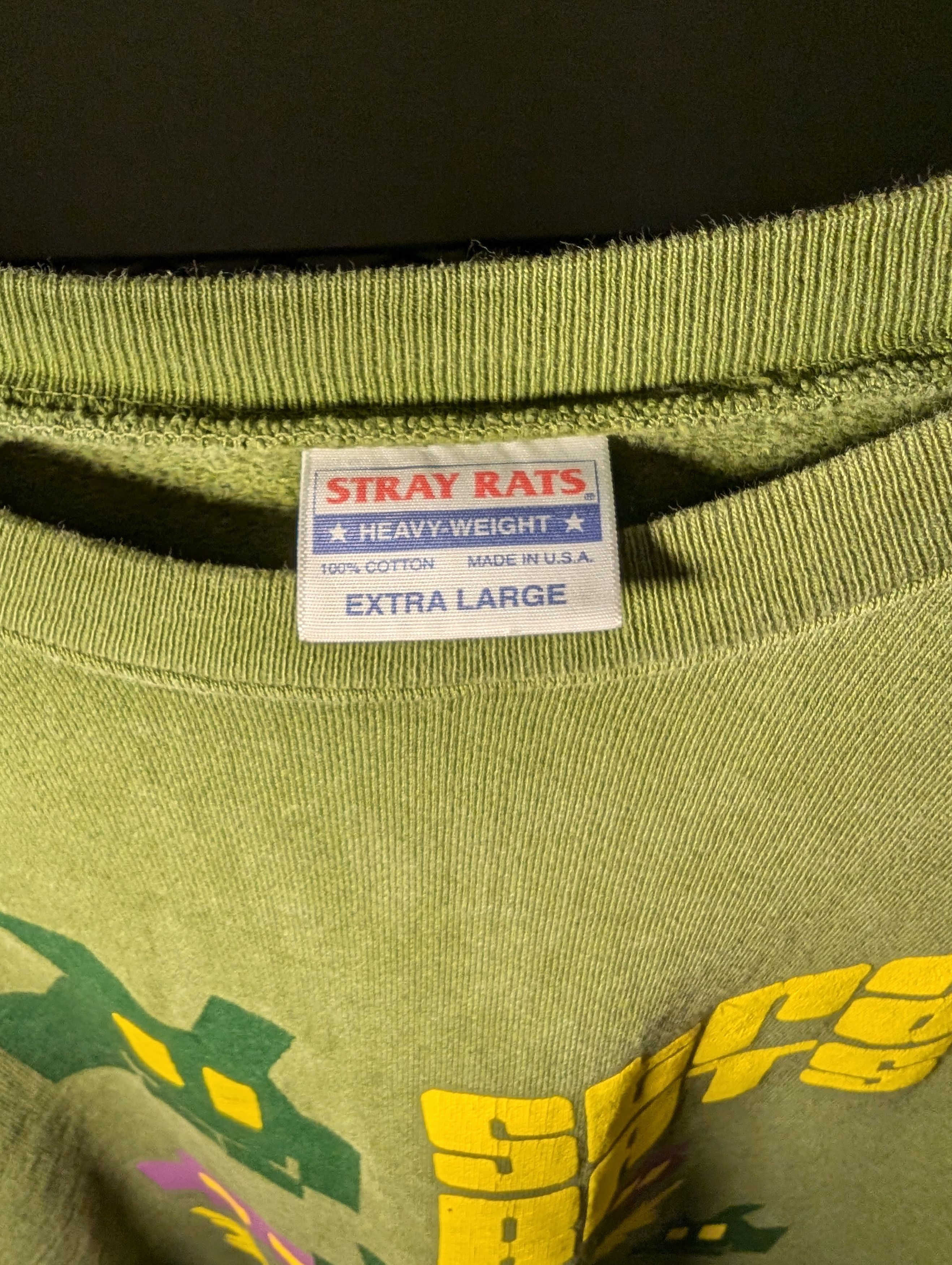 Stray Rats STRAY RATS Invader Crew Neck Green Size US XL / EU 56 / 4 - 3 Thumbnail