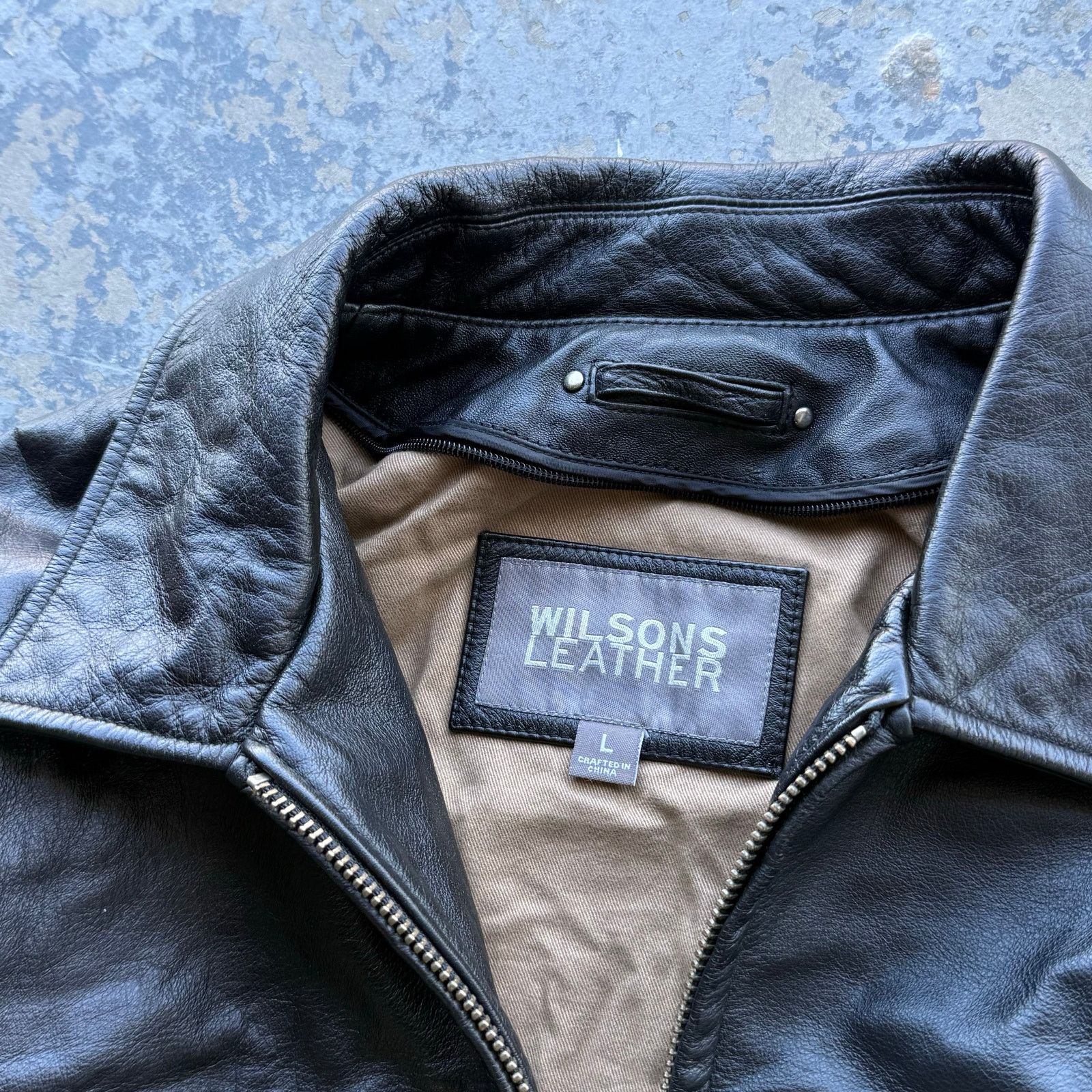 Wilsons Leather Vintage Wilson’s Black Leather Jacket Sz L Size US L / EU 52-54 / 3 - 2 Thumbnail