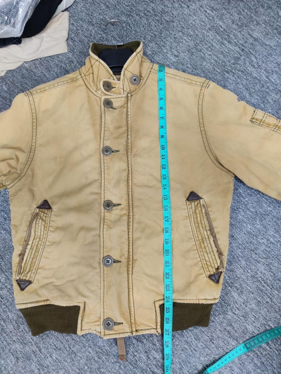 Abercrombie & Fitch MA-1 Shearling Flight Bomber Jacket