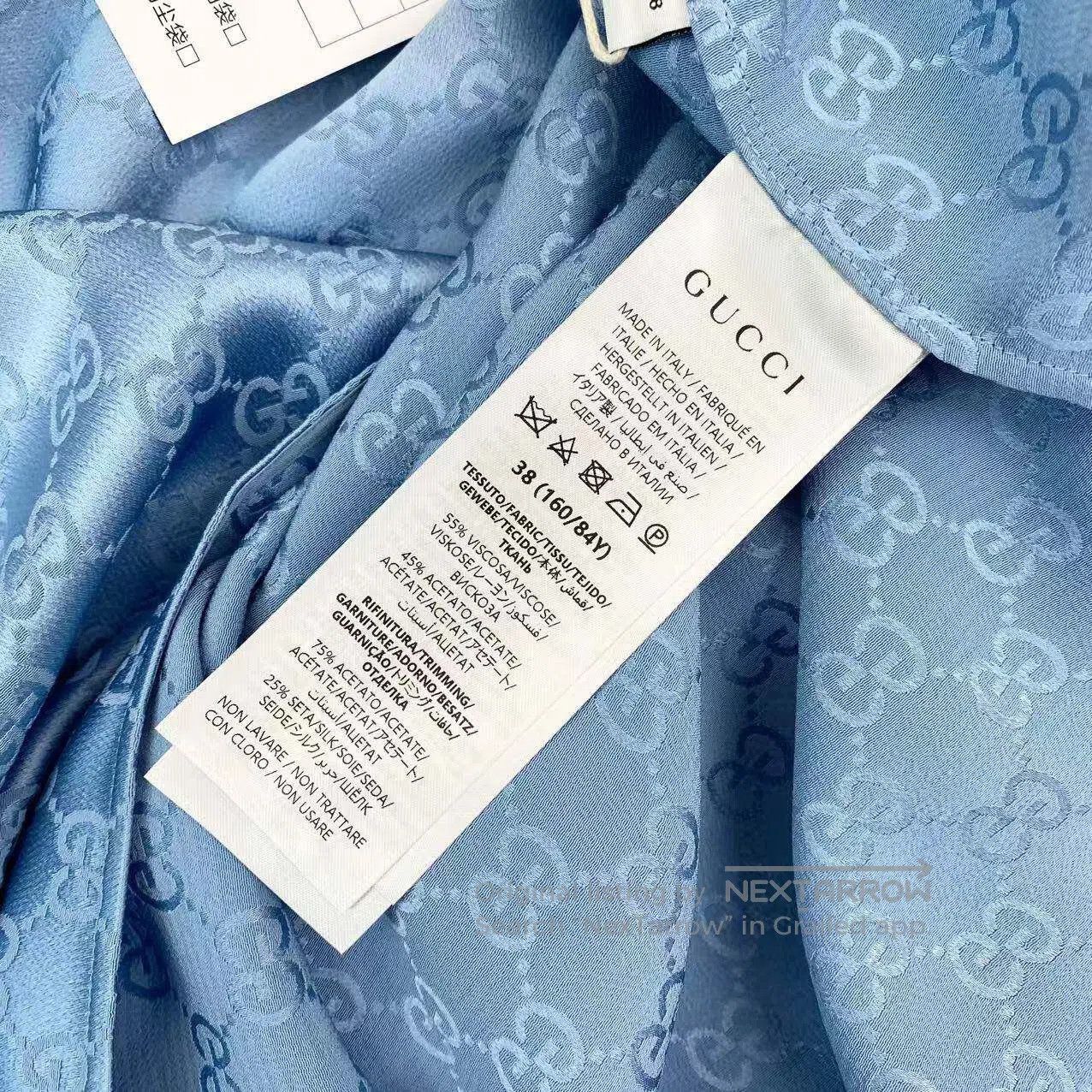Gucci Guicci 25ss double G jacquard short sleeves| Size XS / US 0-2 / IT 36-38 - 4 Thumbnail