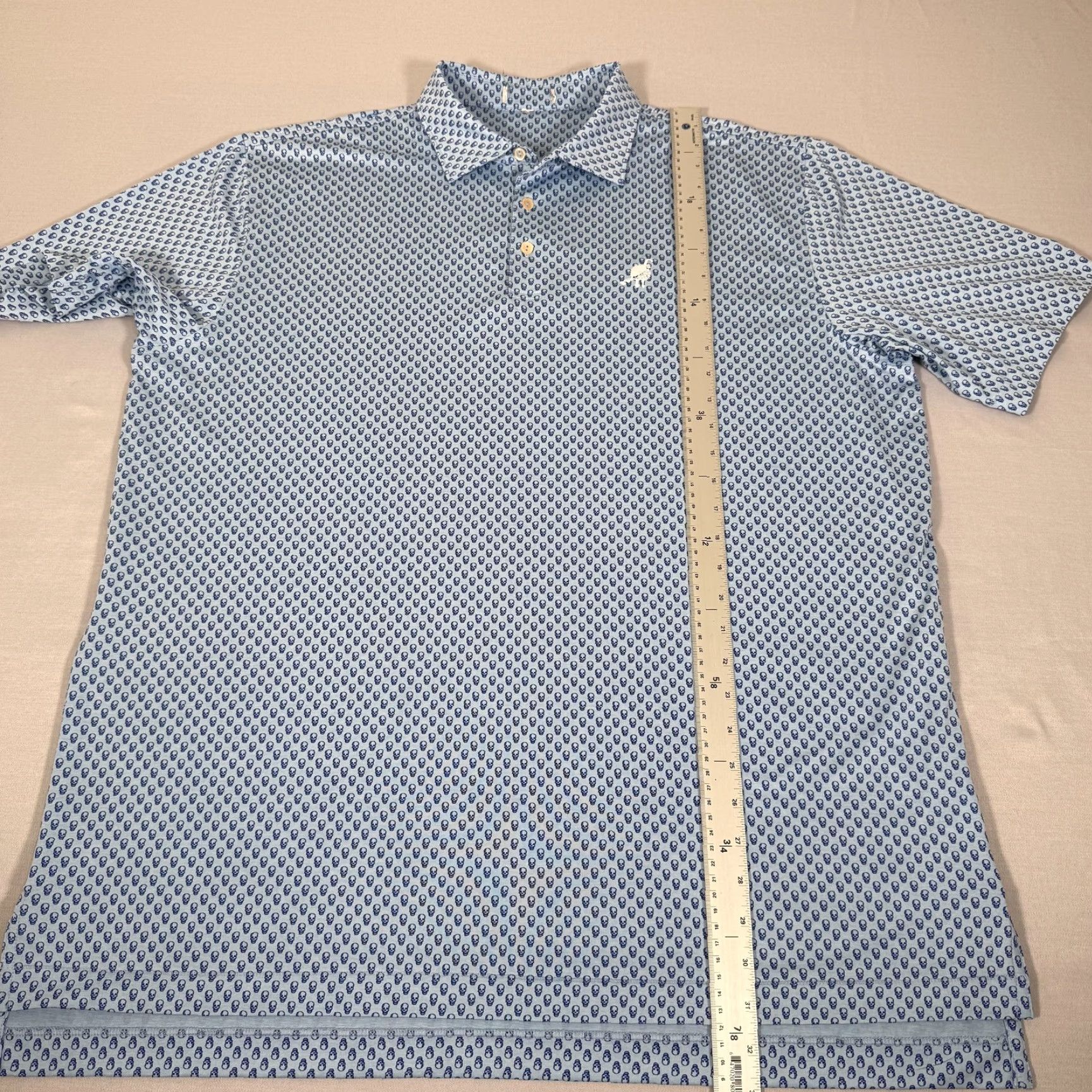 Peter Millar Peter Millar Polo Shirt Men XL Blue Skull Comfort Golf Performance Basic Size US XL / EU 56 / 4 - 5 Thumbnail