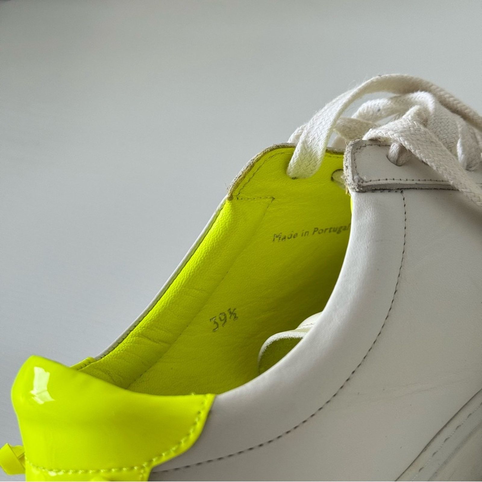Givenchy Givenchy White and Neon Green Sneakers, Size 39,5, Authentic Size US 9 / IT 39 - 10 Thumbnail